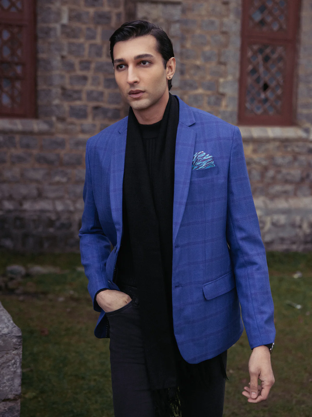 Men's Royal Blue Blazer - EMTB22-6826 - Image 4