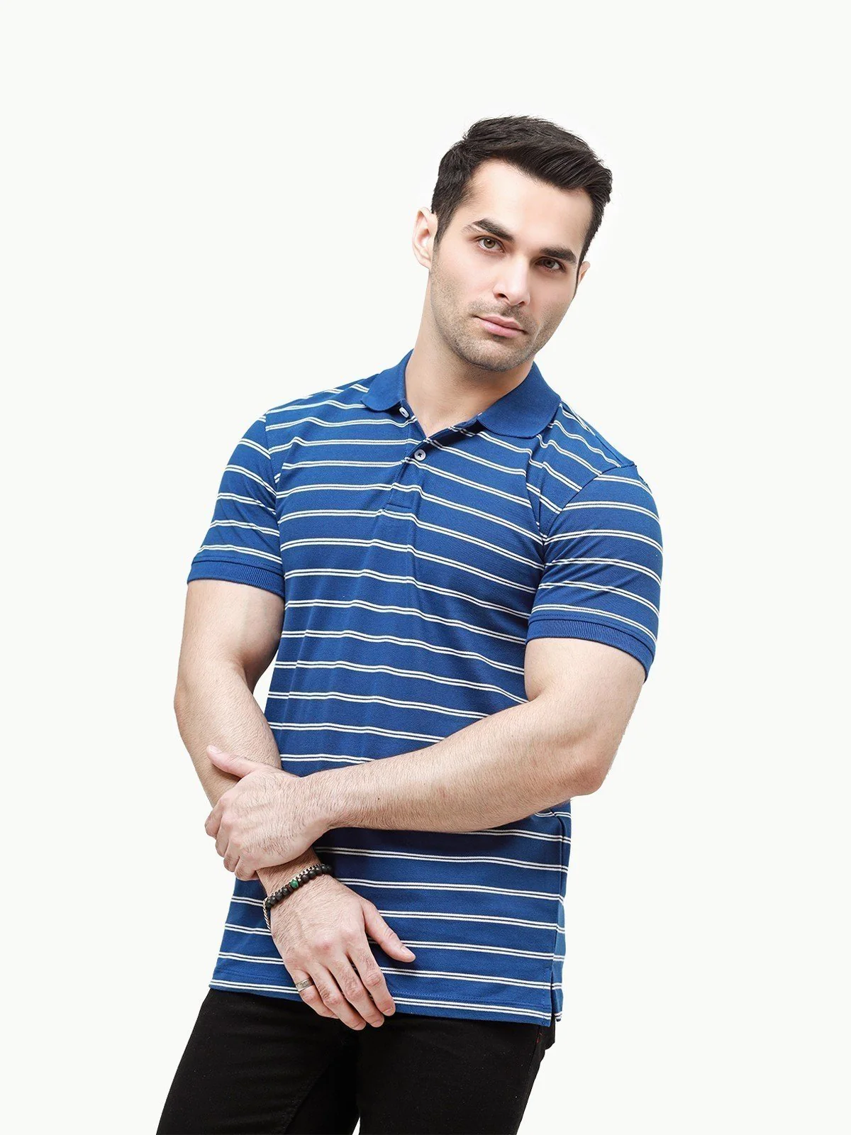 Men's Royal Blue Polo Shirt - EMTPS23-034 - Image 2
