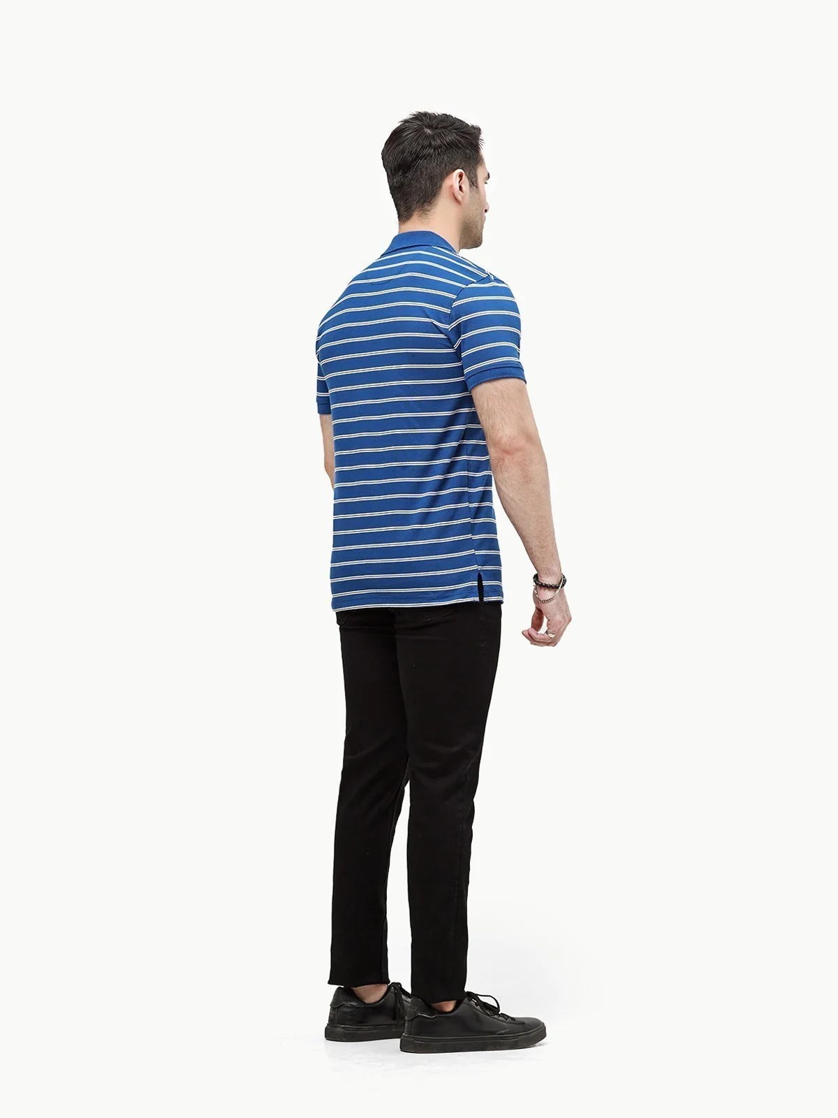 Men's Royal Blue Polo Shirt - EMTPS23-034 - Image 3
