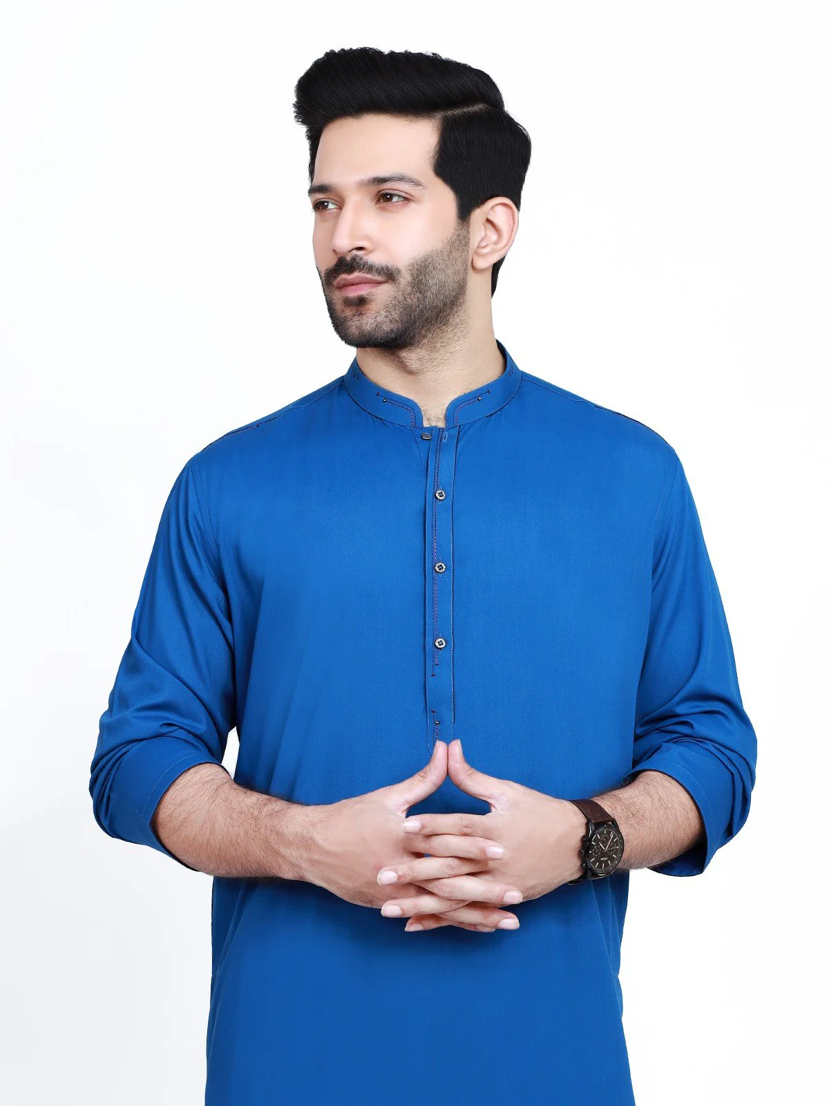 Men's Royal Blue Shalwar Kameez - EMTSW22S-99205 - Image 2