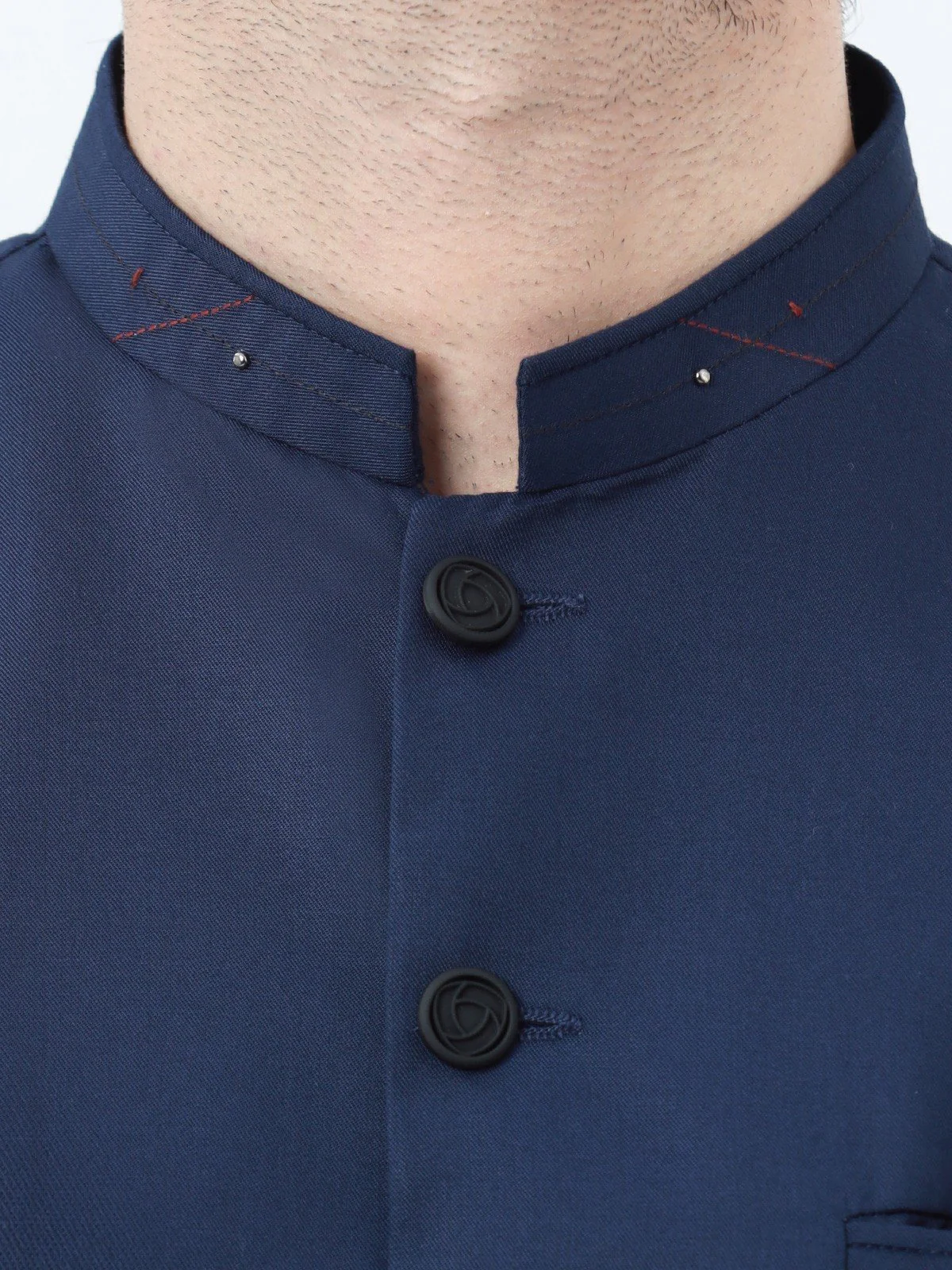 Men's Royal Blue Waist Coat - EMTWC23-35850 - Image 2