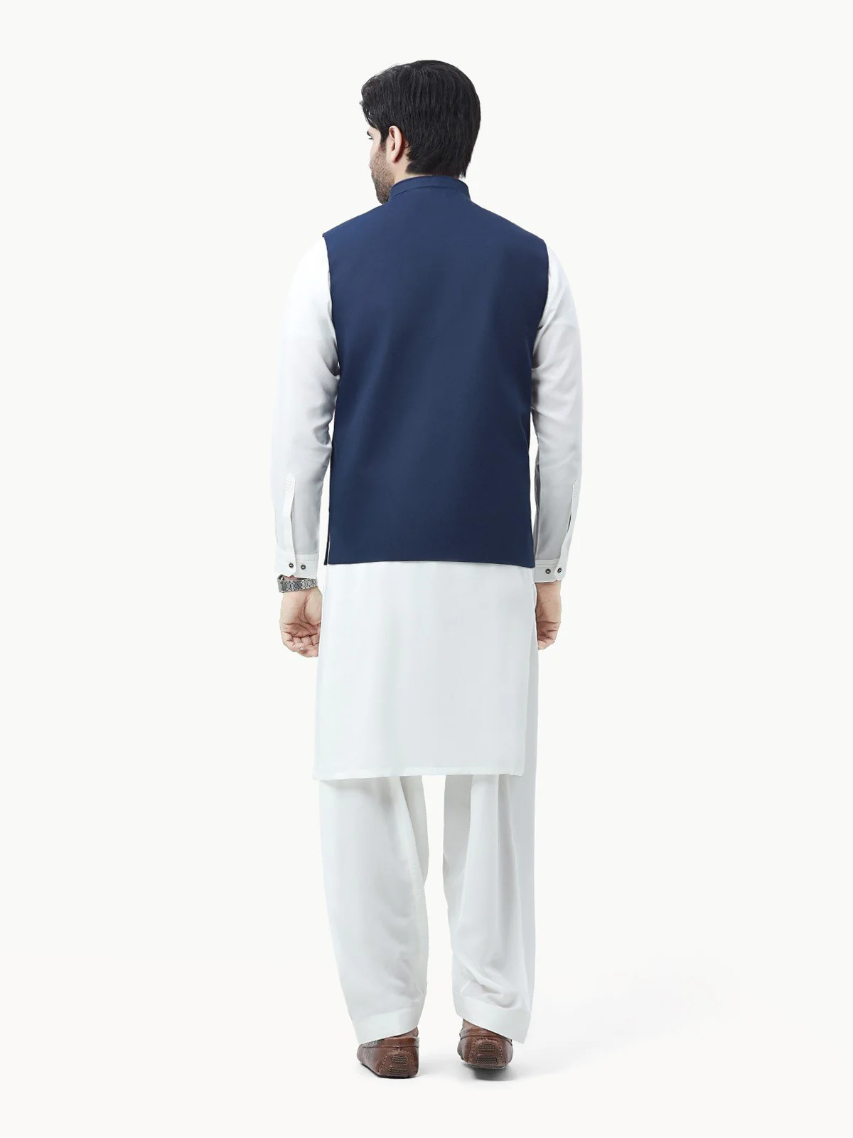 Men's Royal Blue Waist Coat - EMTWC23-35850 - Image 3