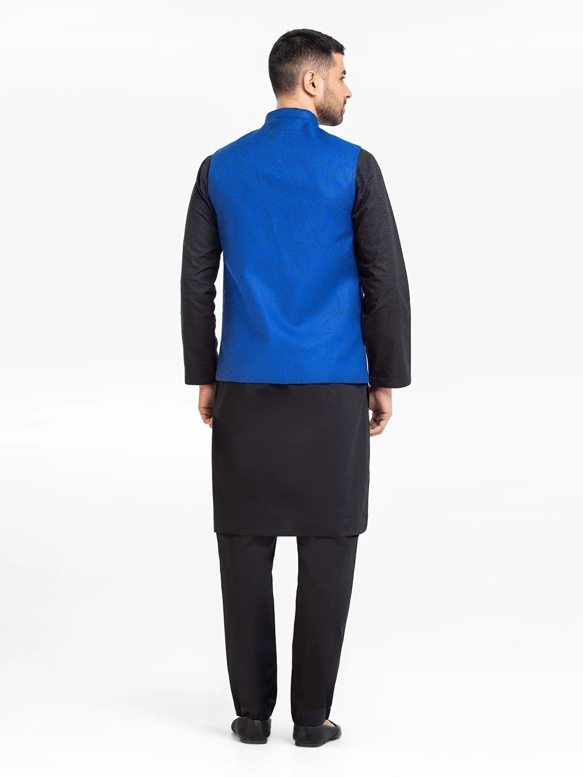 Men's Royal Blue Waist Coat - EMTWC23-35876 - Image 5