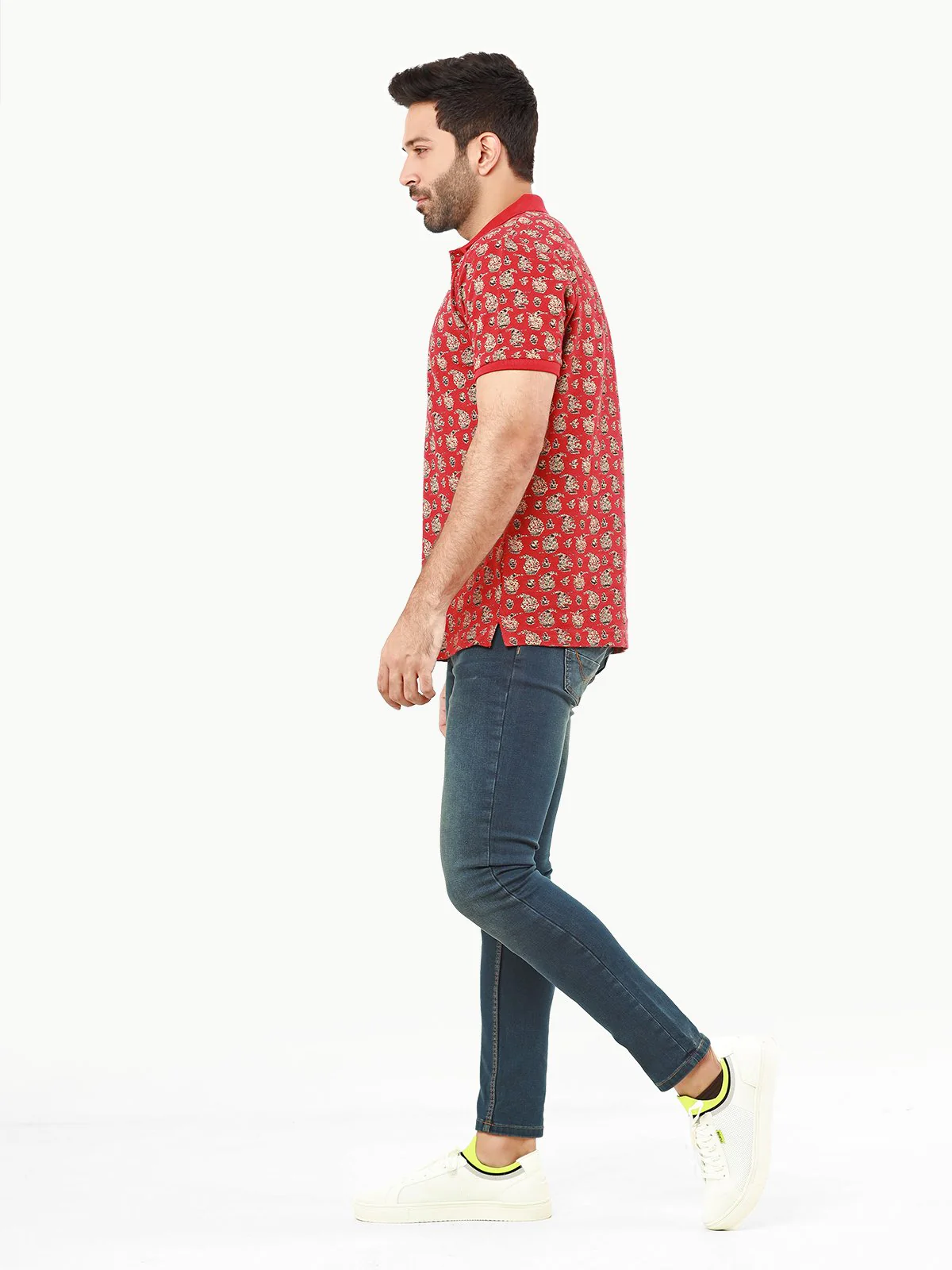 Men's Rust Polo Shirt - EMTPS22-026 - Image 3