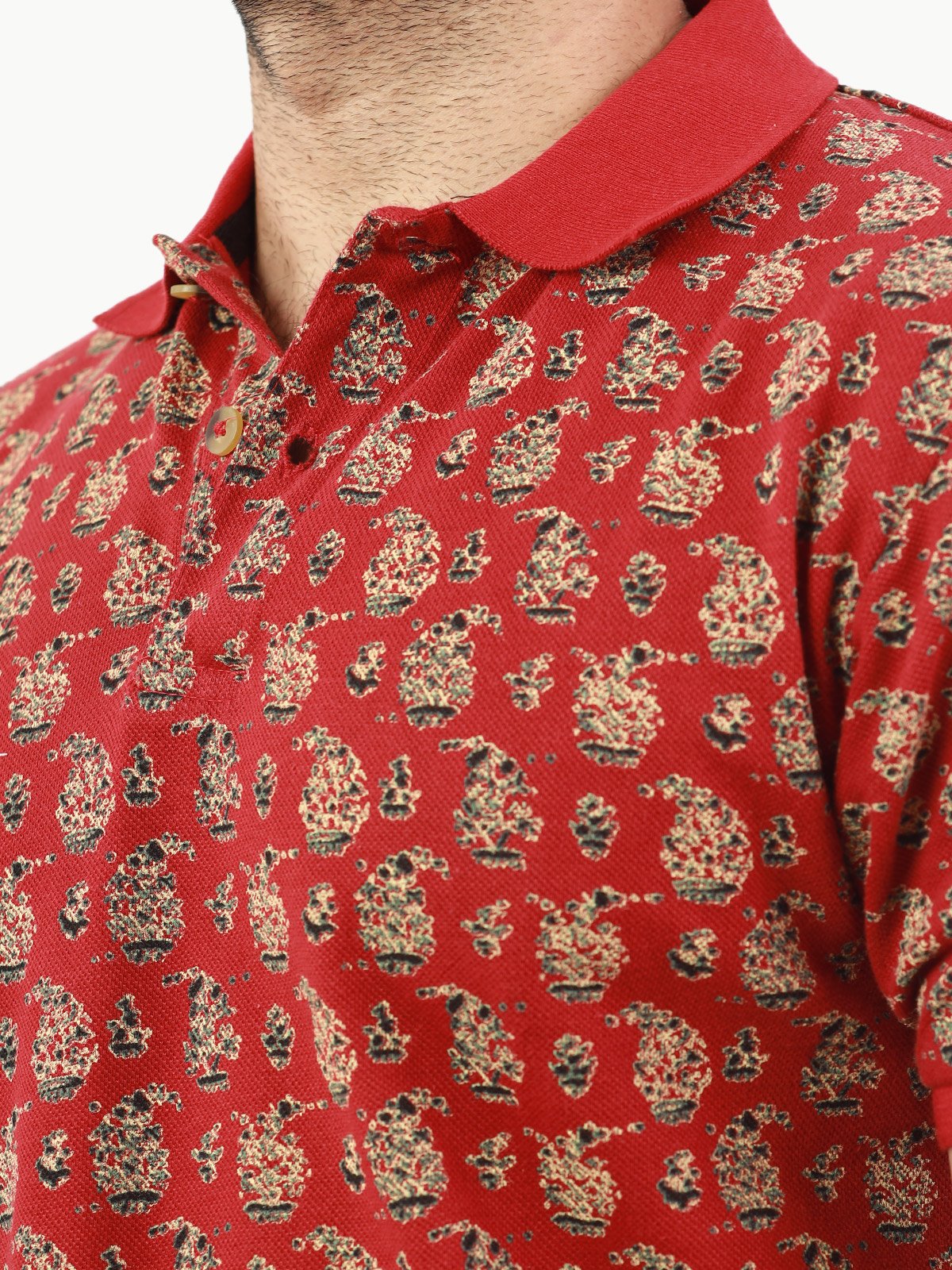 Men's Rust Polo Shirt - EMTPS22-026 - Image 4