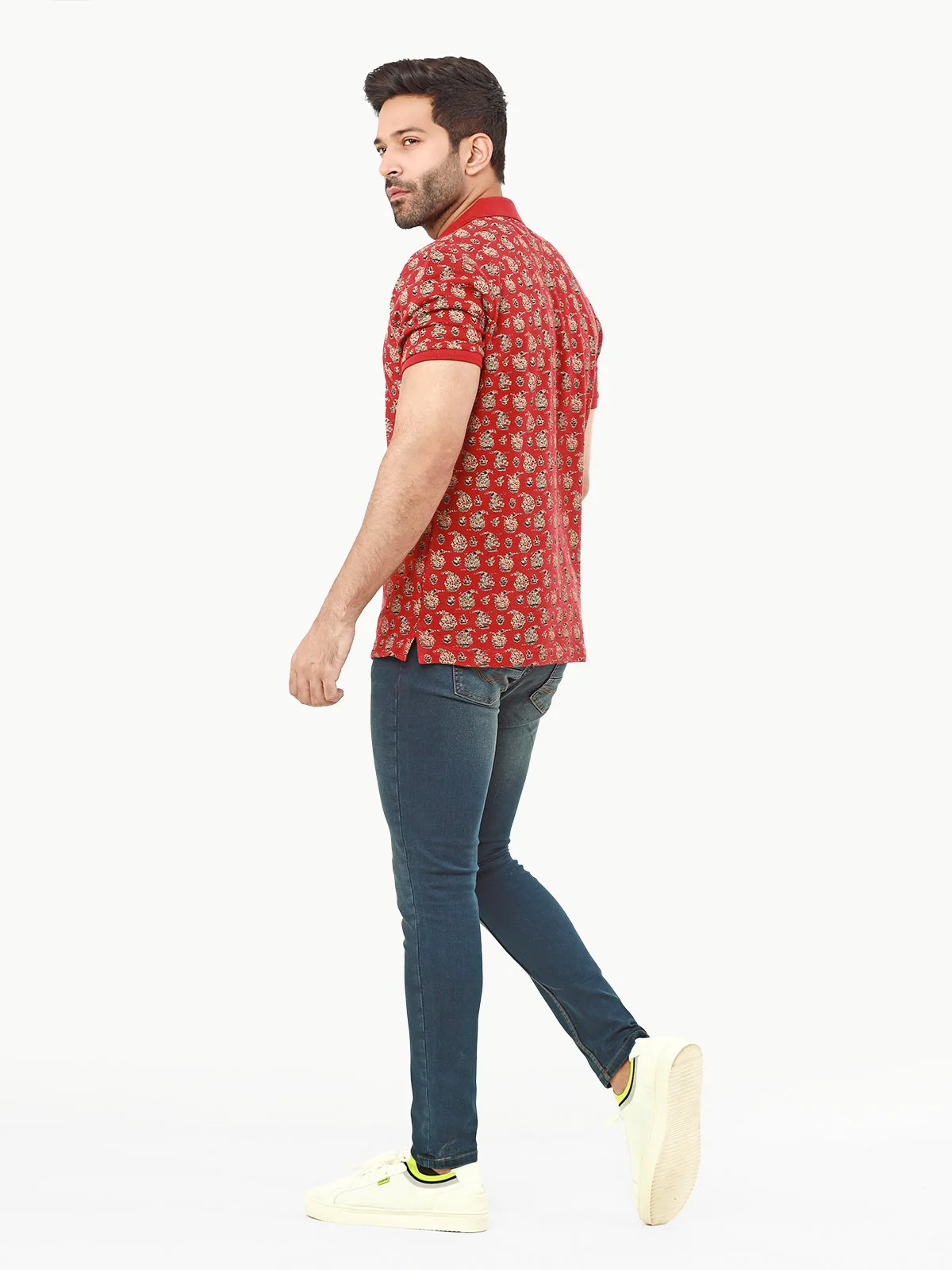 Men's Rust Polo Shirt - EMTPS22-026 - Image 5
