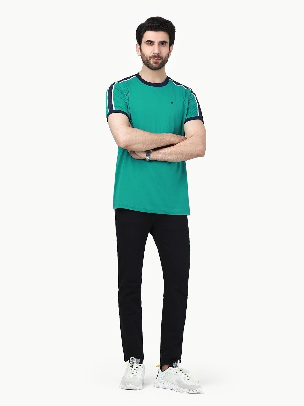Men's Sea Green Graphic Tee - EMTGT23-017 - Image 2