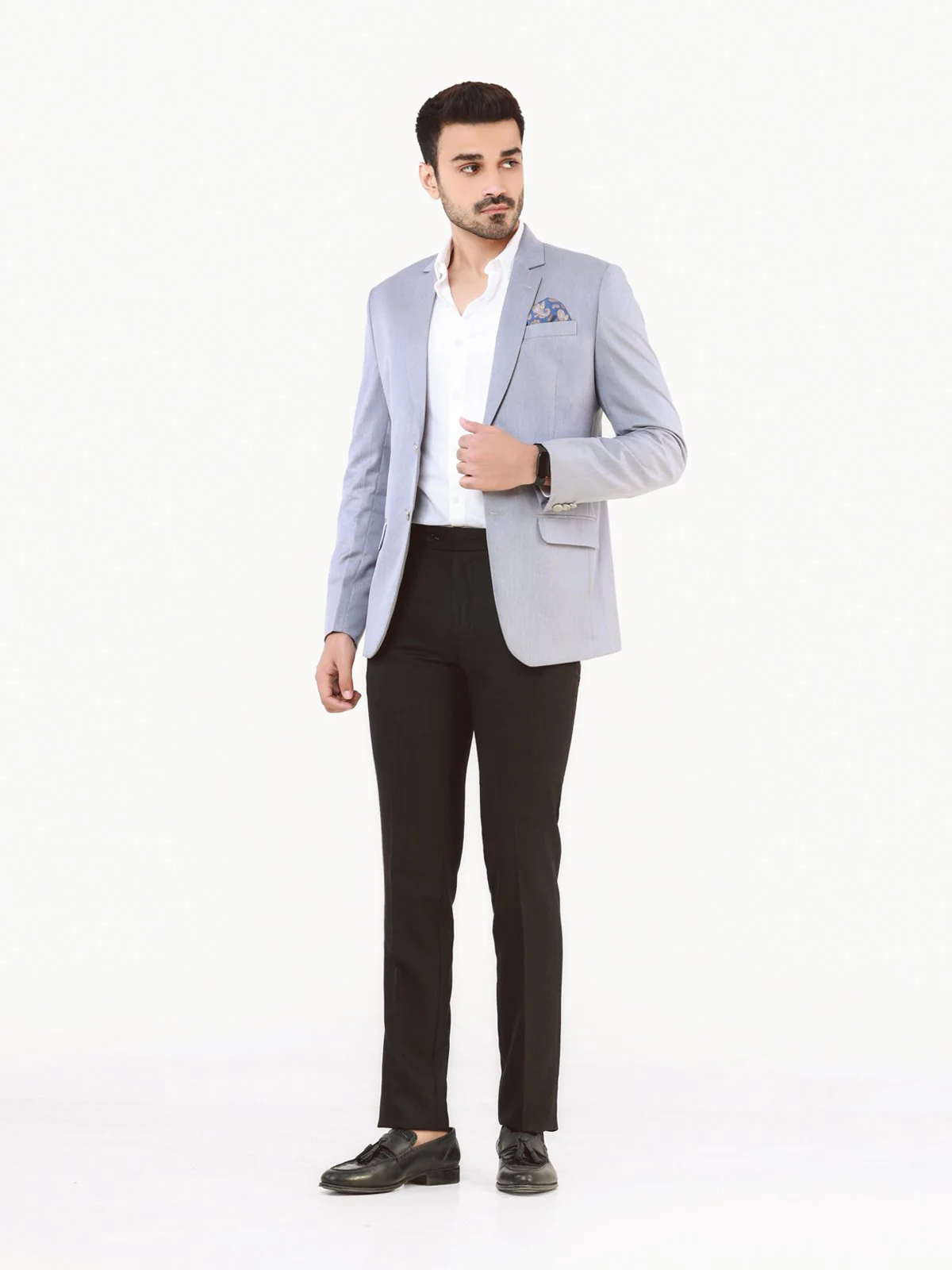 Men's Sky Blue Blazer - EMTB22-6752 - Image 2