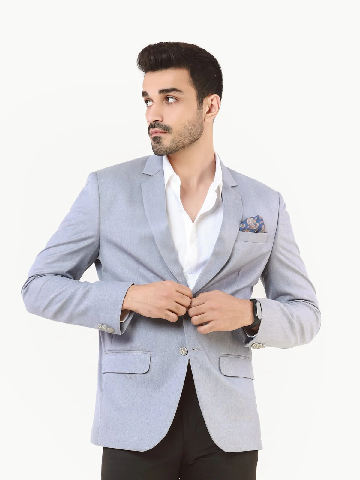 Men's Sky Blue Blazer - EMTB22-6752 - Image 3