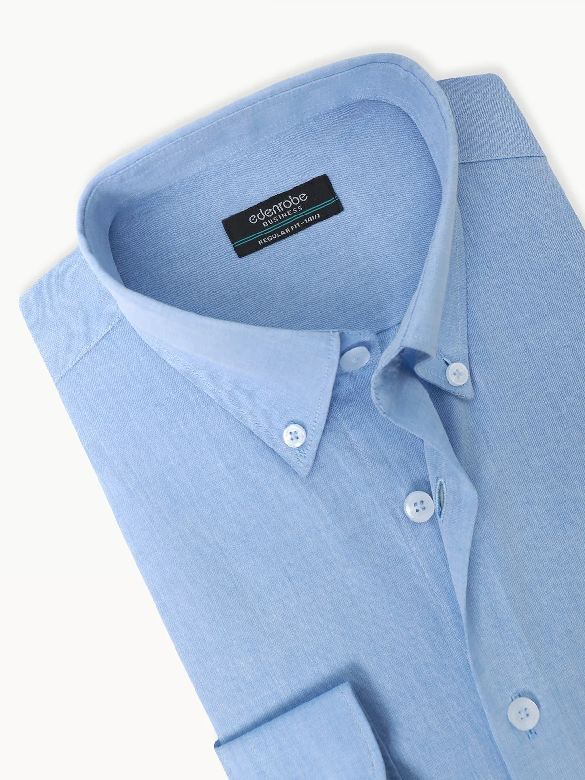Men's Sky Blue Shirt Plain - EMTSB22-130 - Image 4