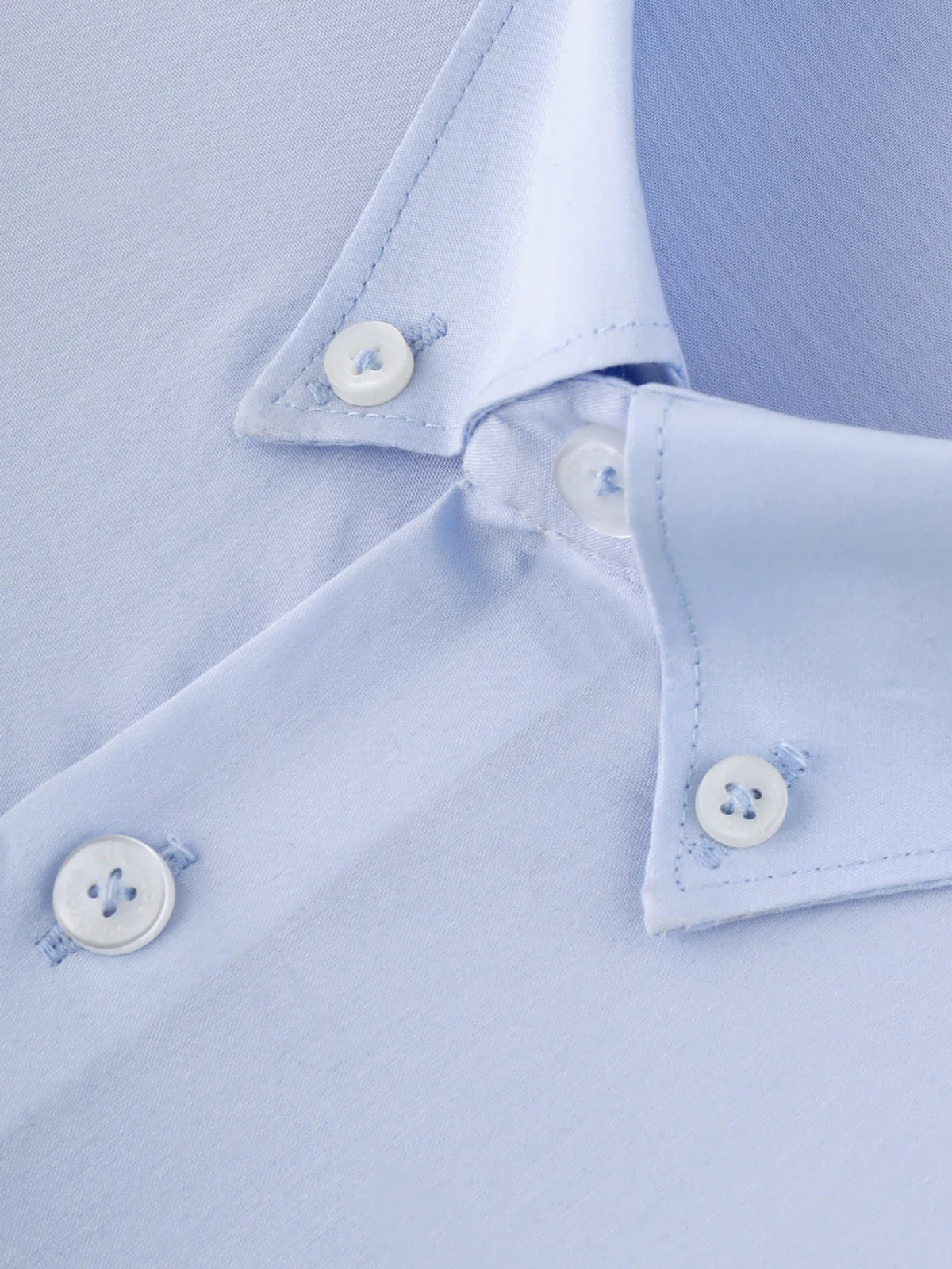 Men's Sky Blue Shirt Plain - EMTSB22-139 - Image 3