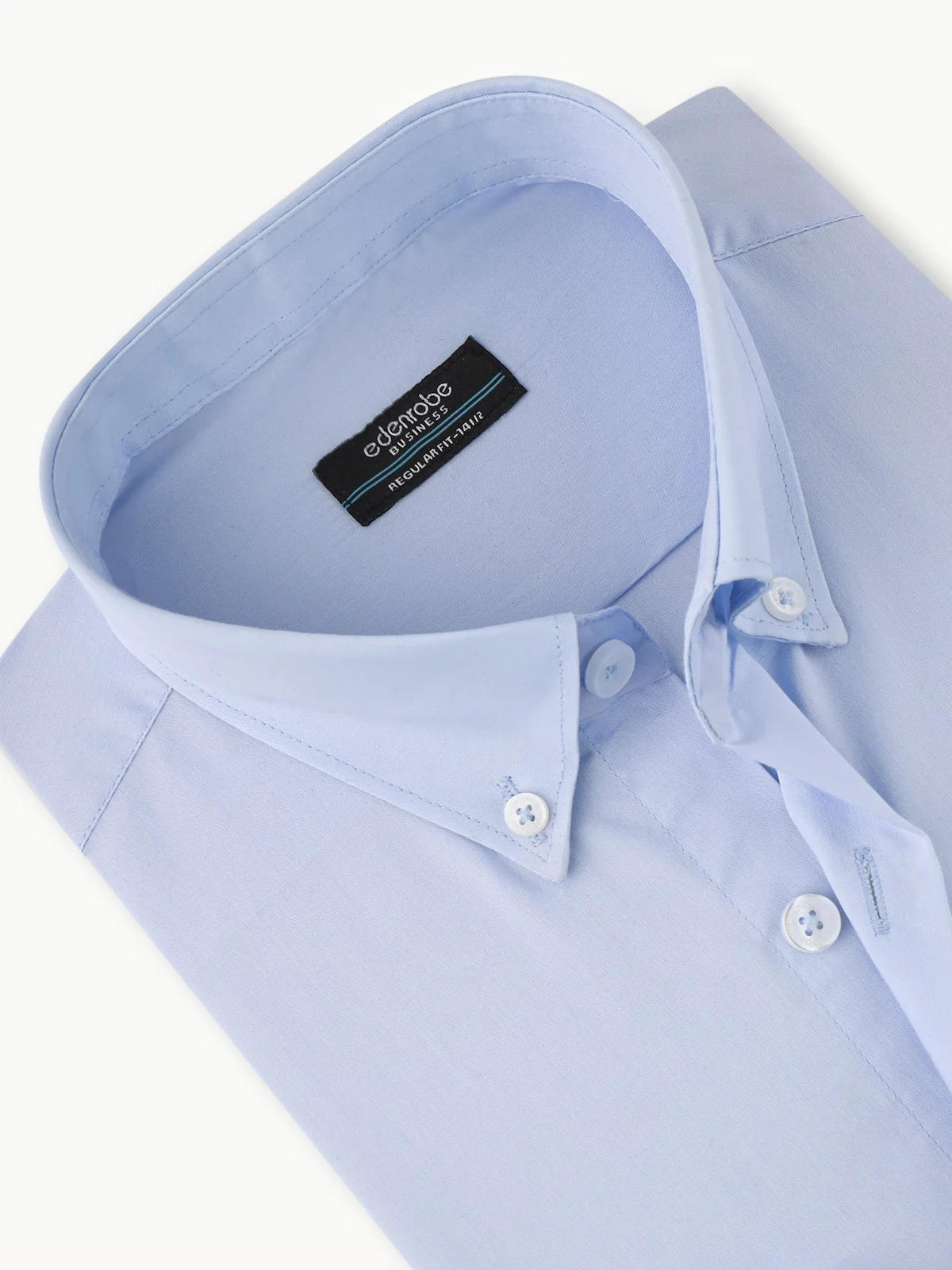 Men's Sky Blue Shirt Plain - EMTSB22-139 - Image 4