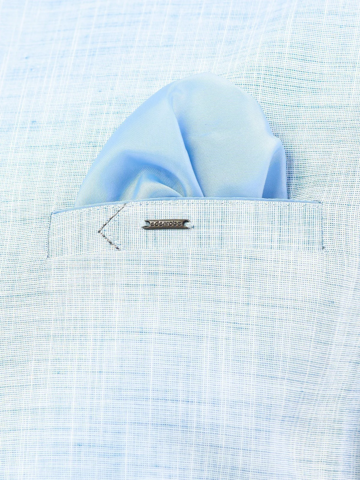 Men's Sky Blue Waist Coat - EMTWC22-35794 - Image 3