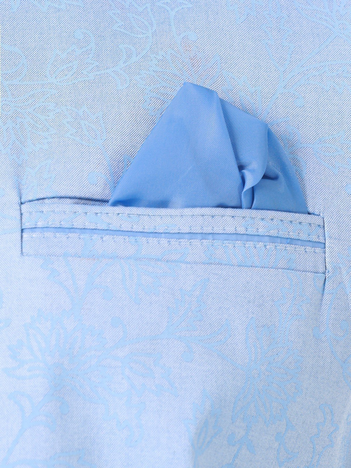Men's Sky Blue Waist Coat - EMTWC22-35819 - Image 5