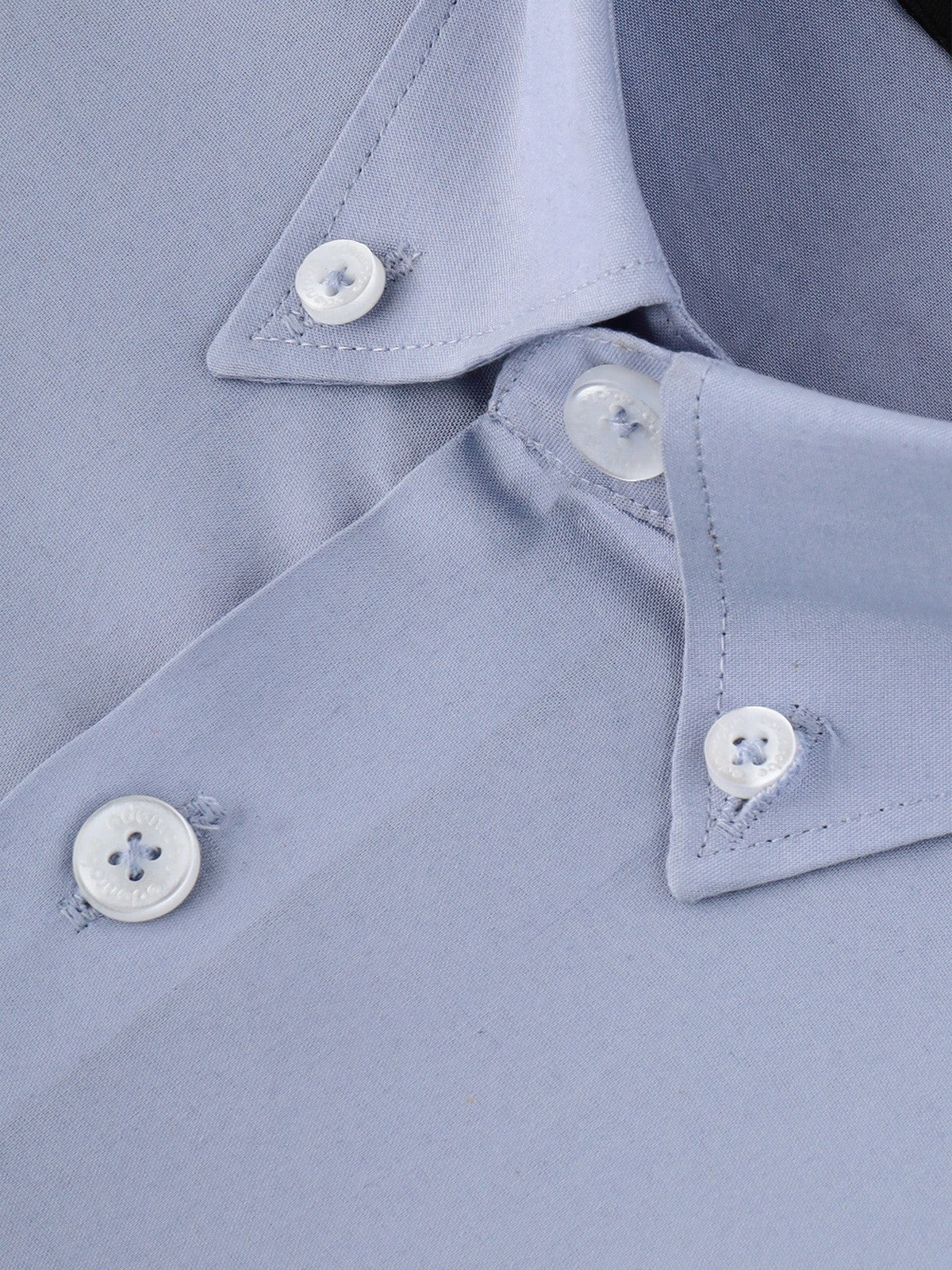 Men's Steel Blue Shirt Plain - EMTSB22-100 - Image 3