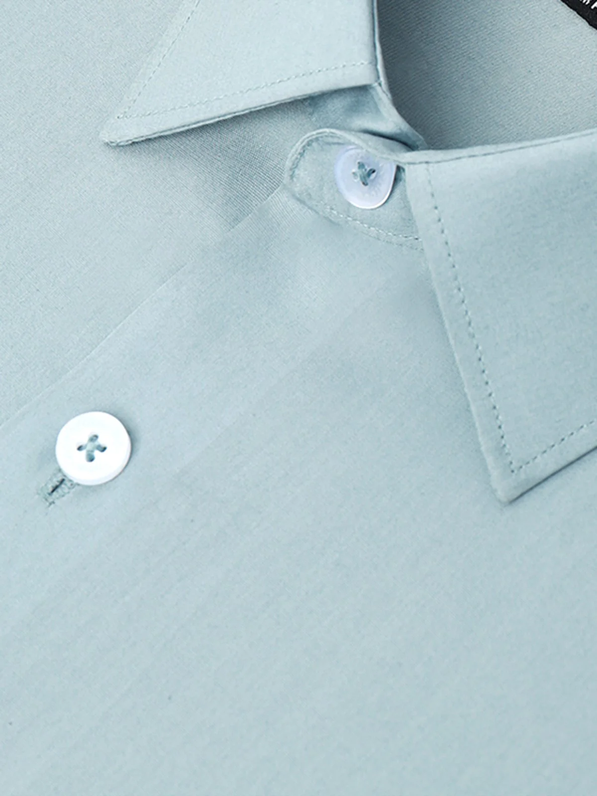 Men's Steel Blue Shirt Plain - EMTSB22-124 - Image 3
