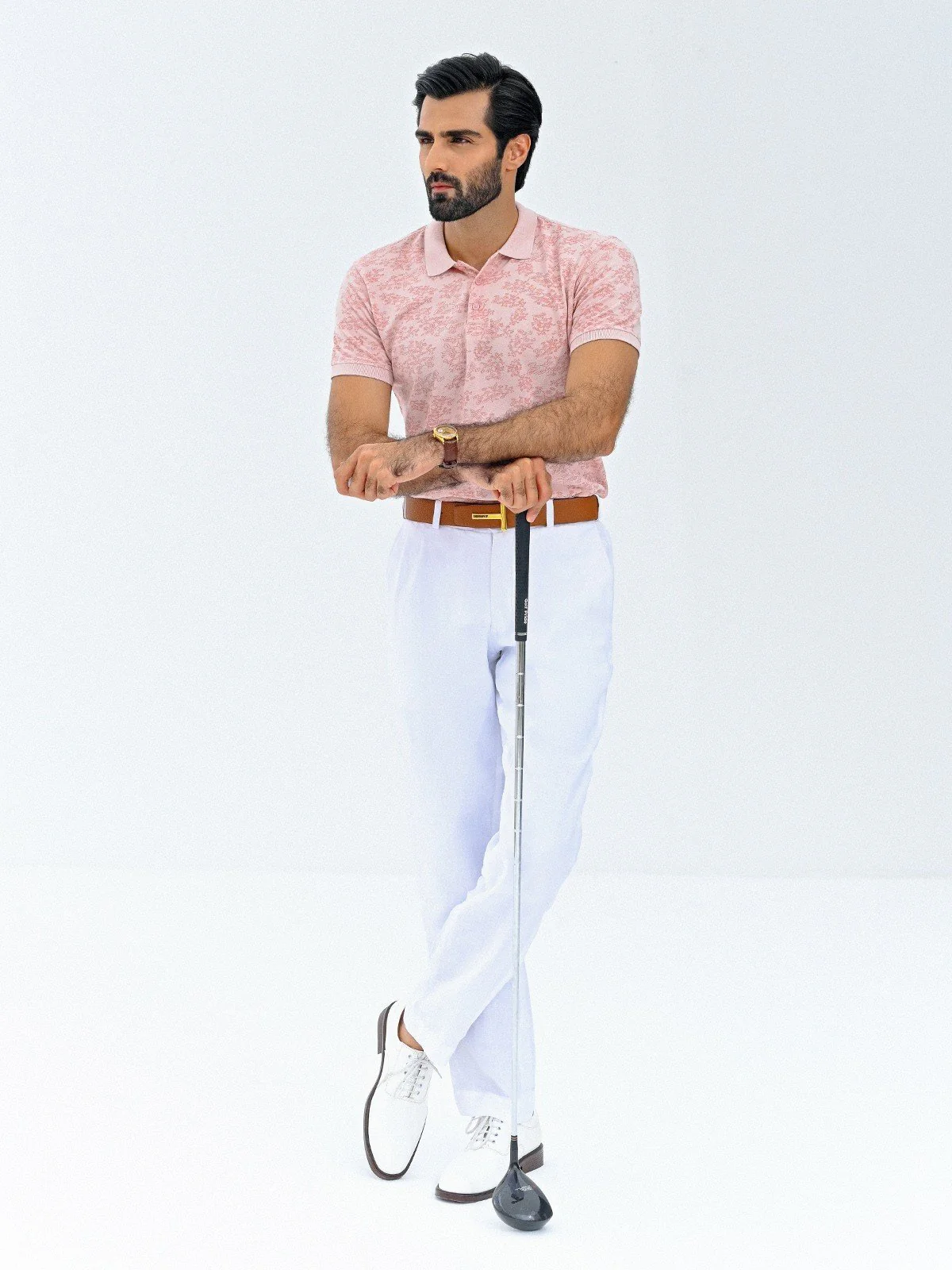 Men's Tea Pink Polo Shirt - EMTPS23-055 - Image 5