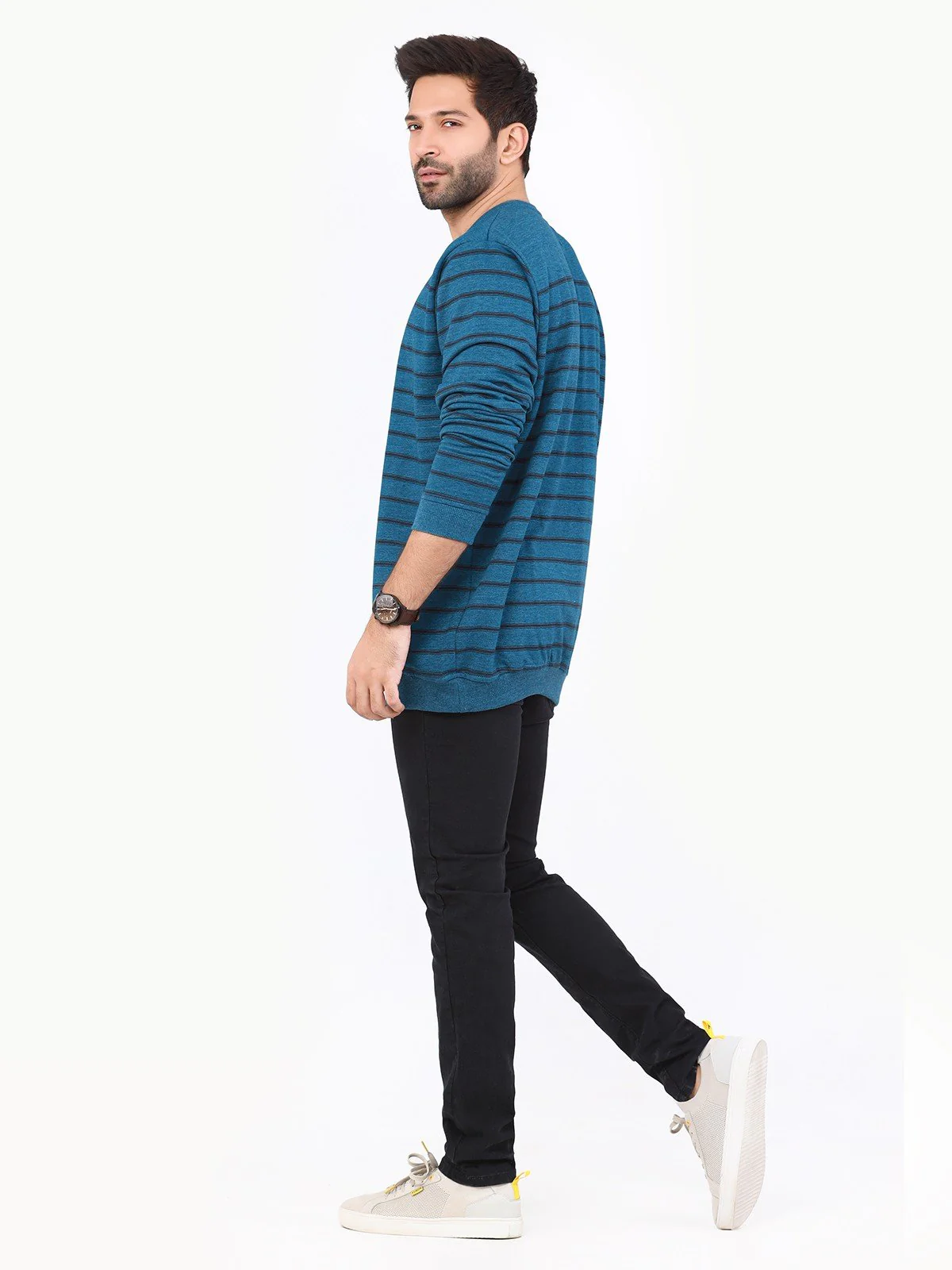 Men's Teal Blue SweatShirt - EMTSS22-002 - Image 6