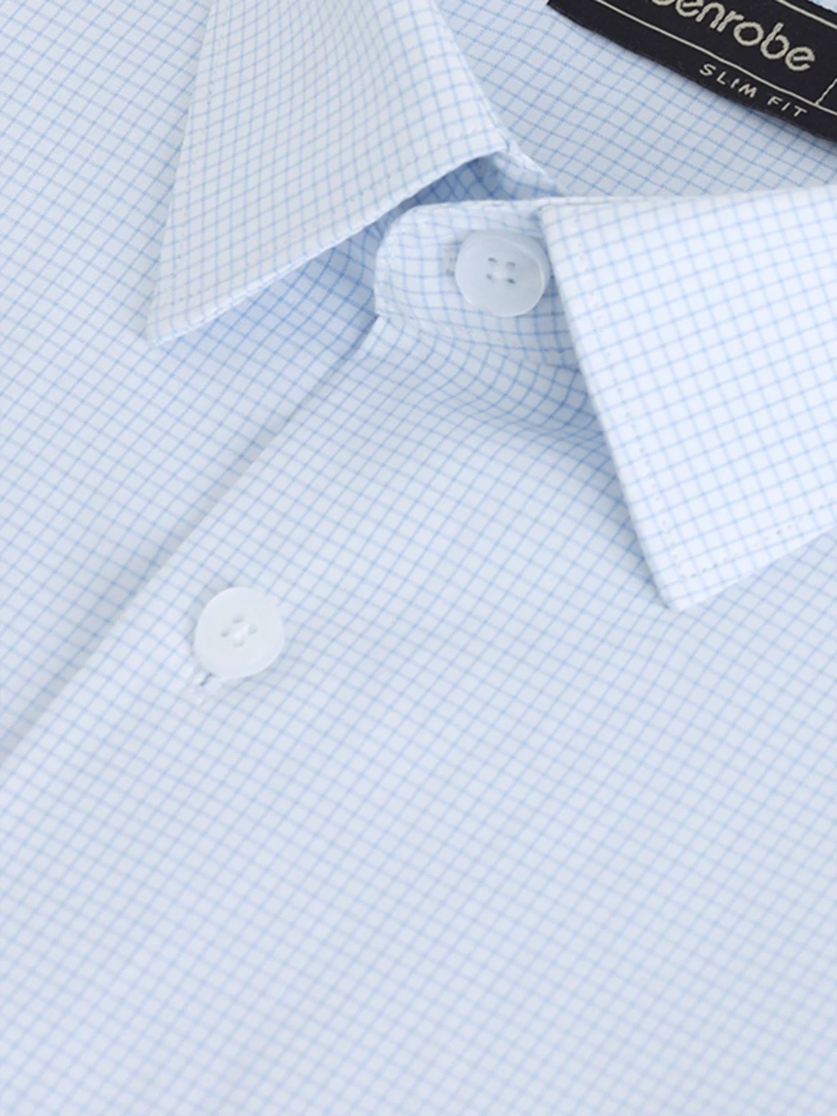 Men's White & Blue Shirt - EMTSI23-50290 - Image 3