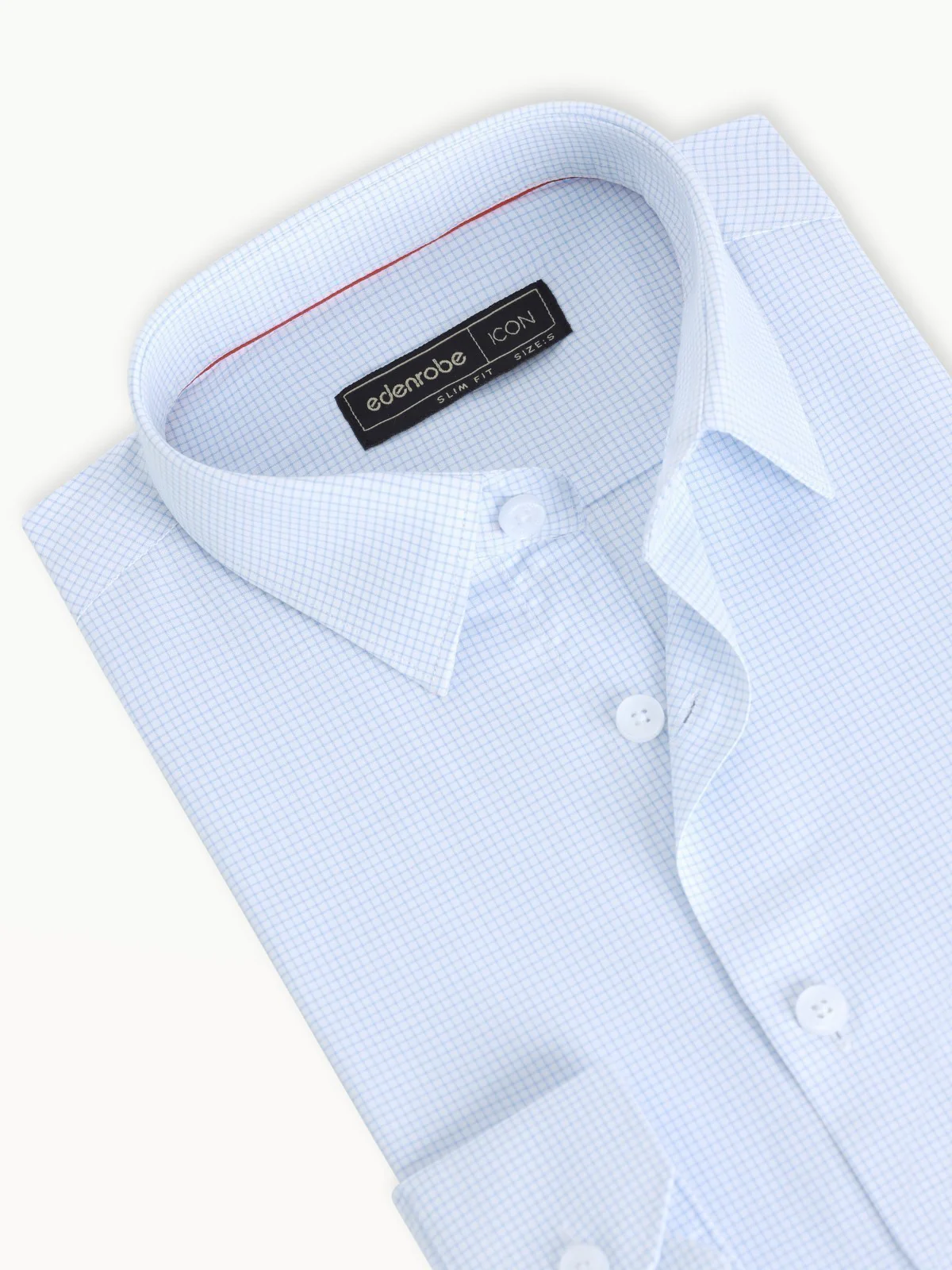 Men's White & Blue Shirt - EMTSI23-50290 - Image 4