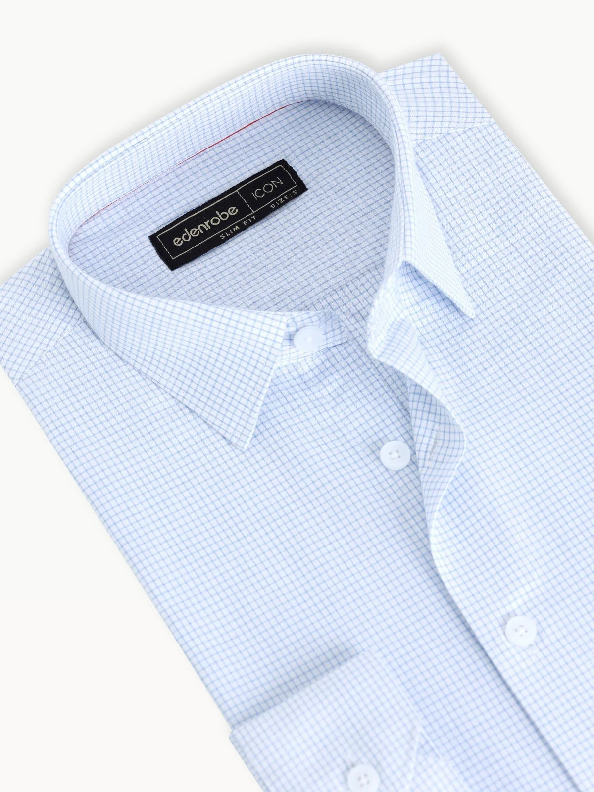 Men's White & Blue Shirt - EMTSI23-50291 - Image 4
