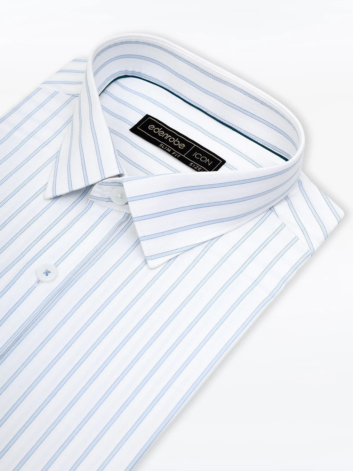 Men's White & Blue Shirt - EMTSI23L-50665 - Image 2