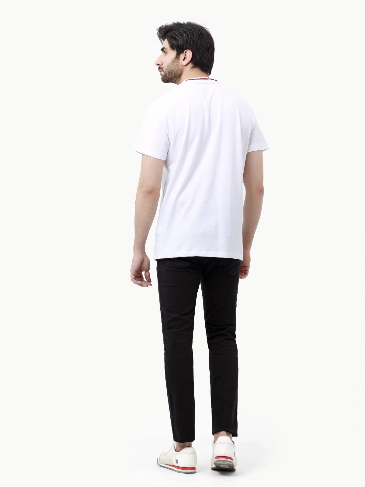 Men's White Graphic Tee - EMTGT23-014 - Image 5