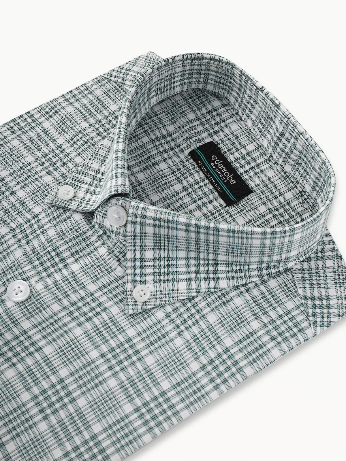 Men's White Green Shirt - EMTSB22-091 - Image 2