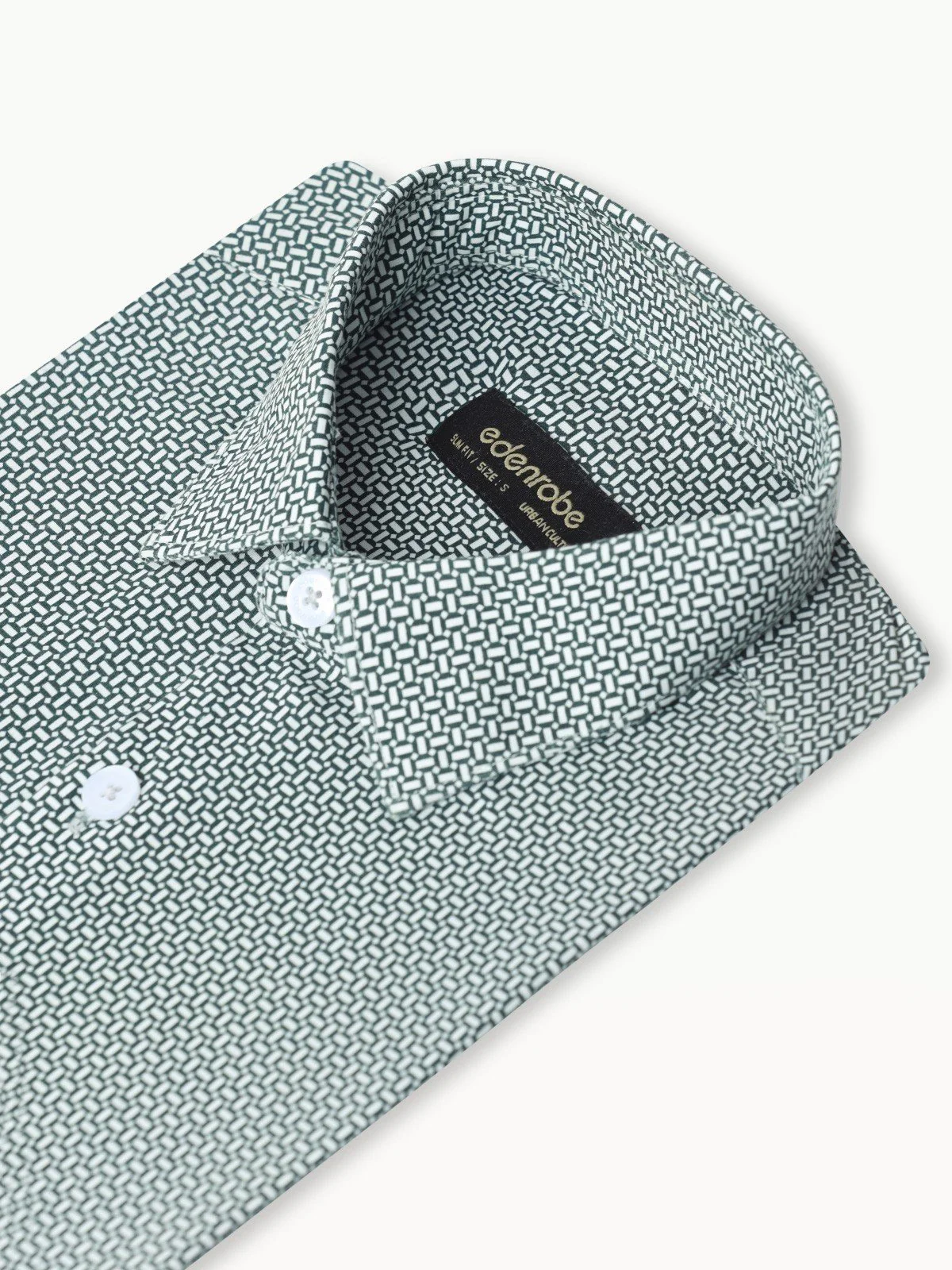 Men's White & Green Shirt - EMTSUC22-178 - Image 2
