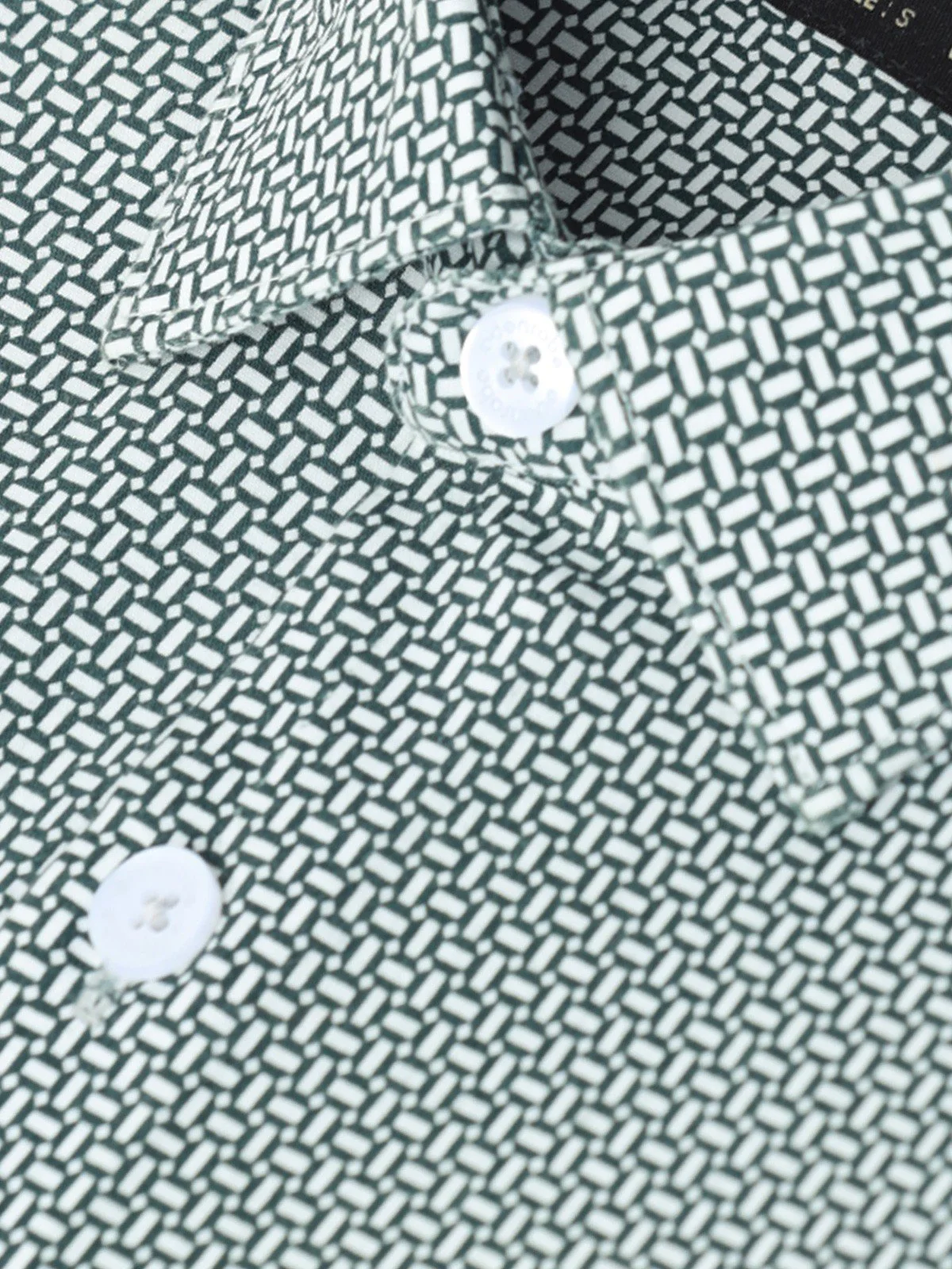 Men's White & Green Shirt - EMTSUC22-178 - Image 3