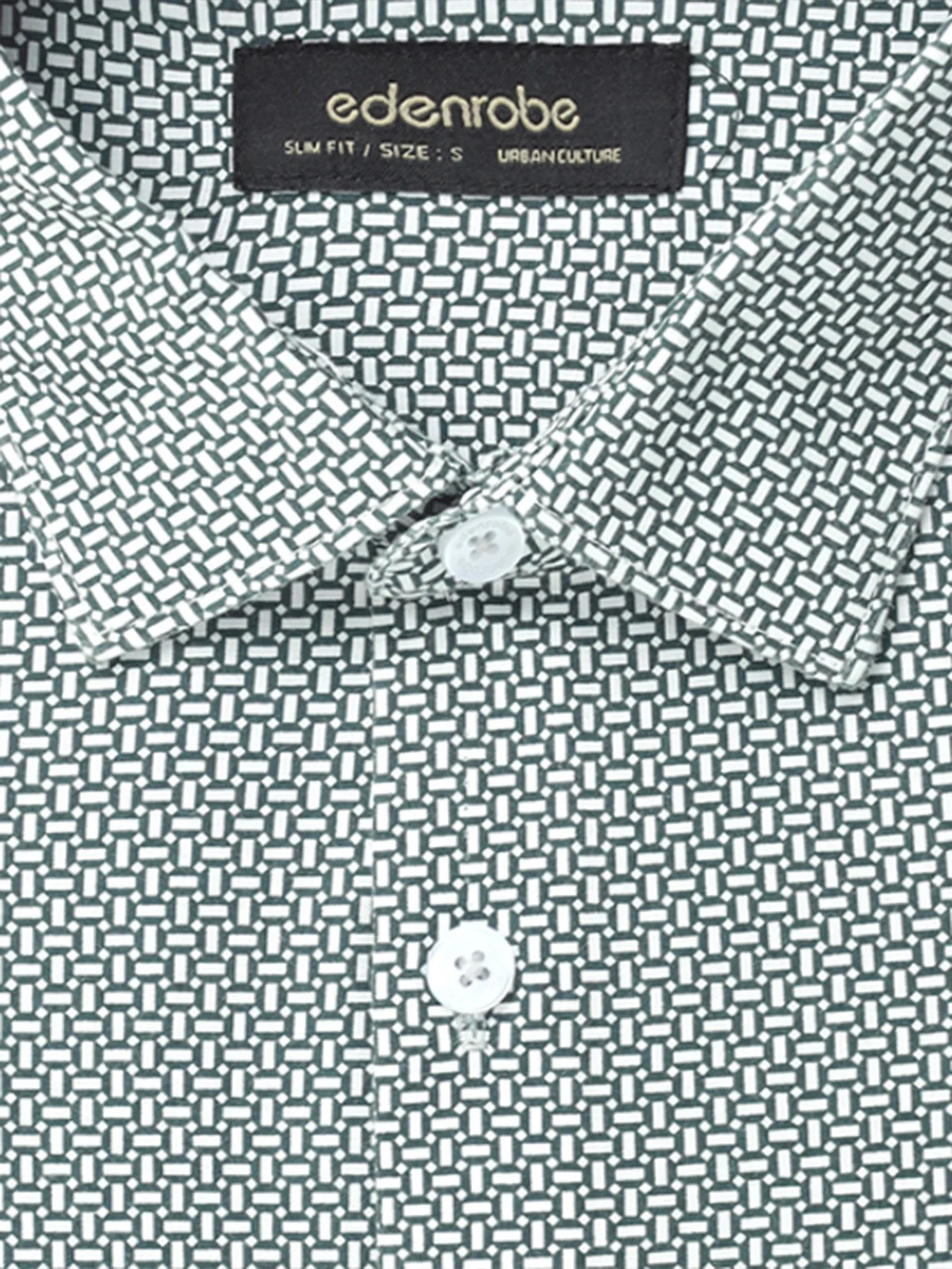 Men's White & Green Shirt - EMTSUC22-178 - Image 4