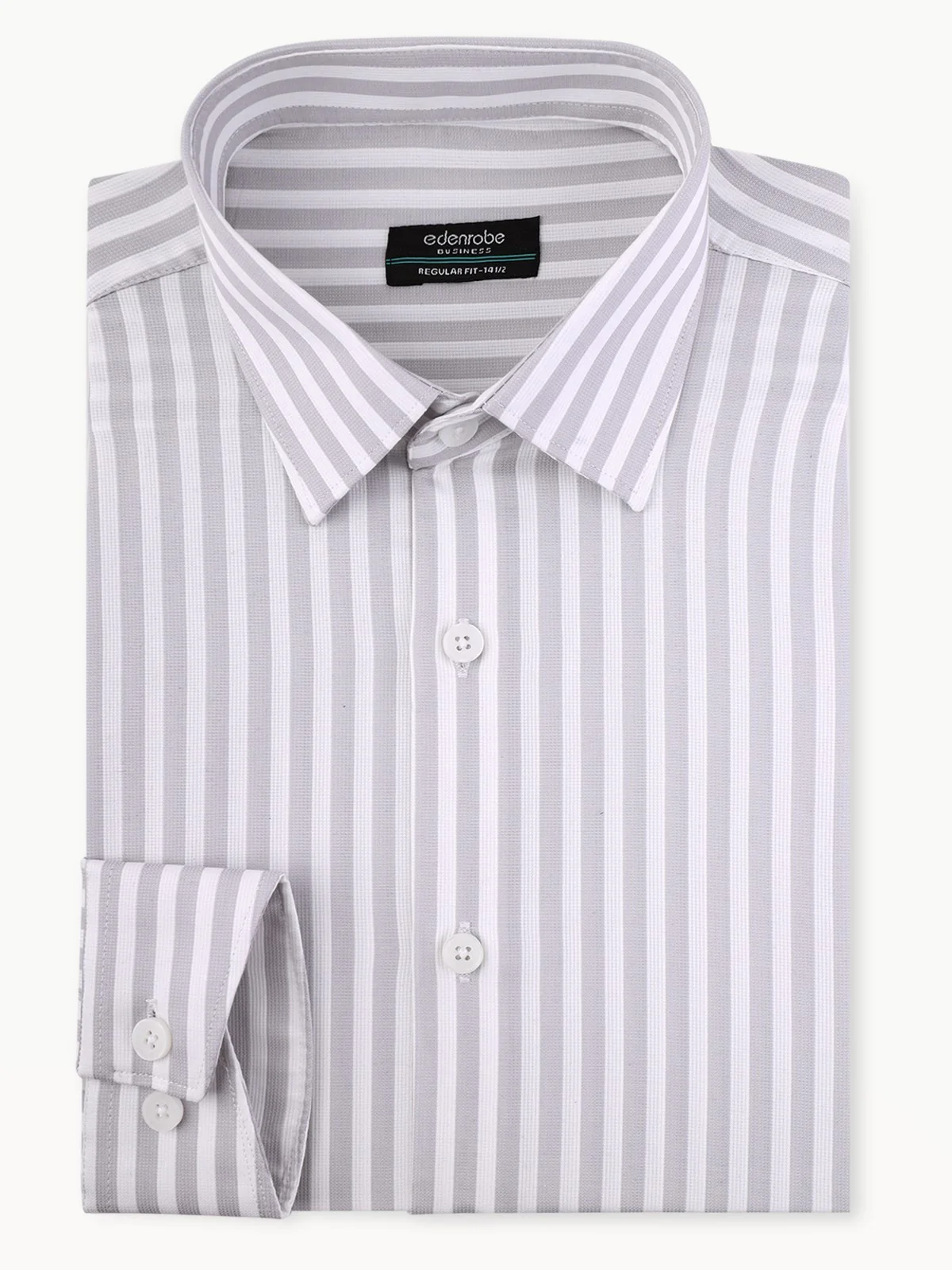 Men's White & Grey Shirt - EMTSB22-084