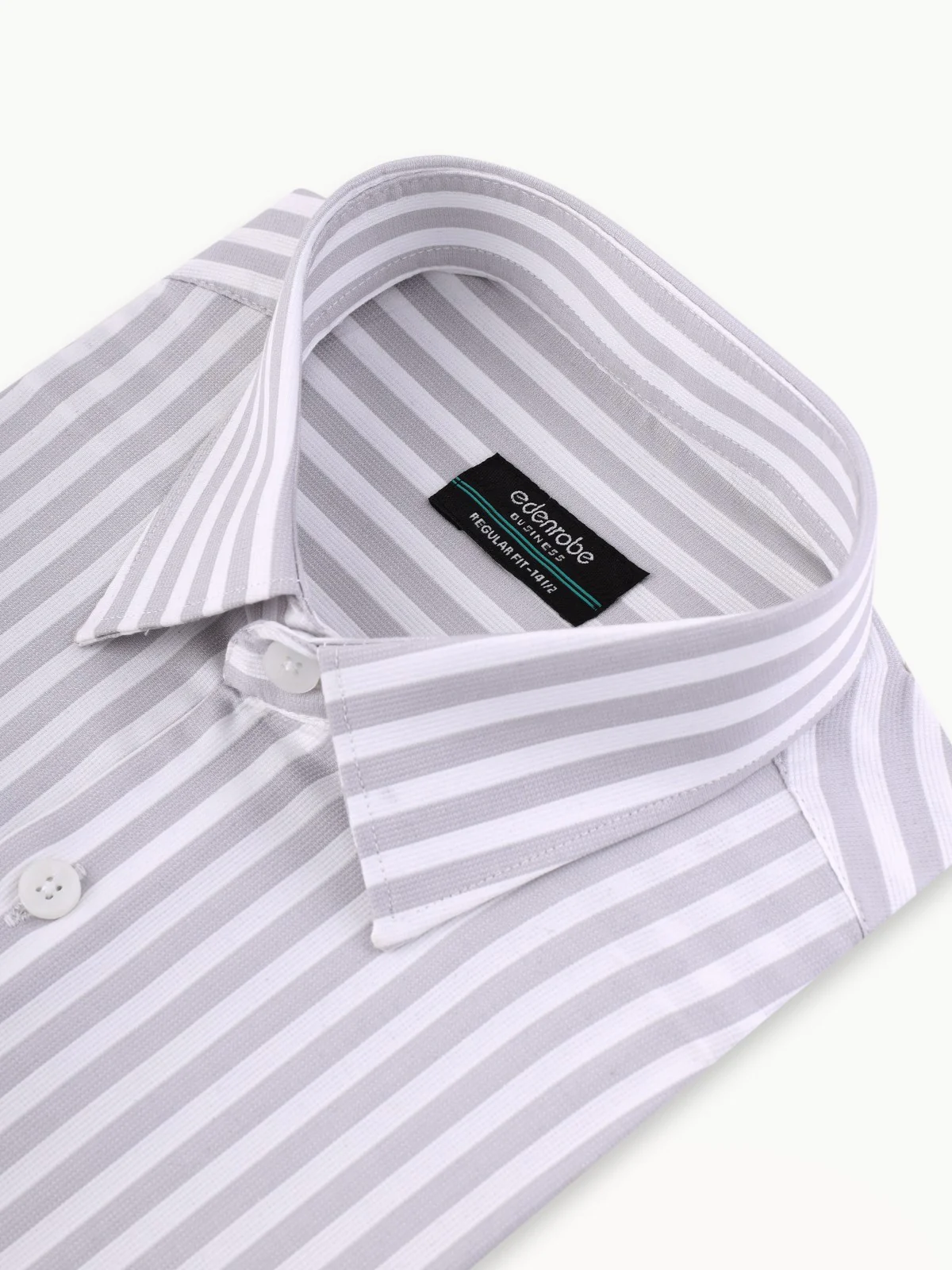 Men's White & Grey Shirt - EMTSB22-084 - Image 2