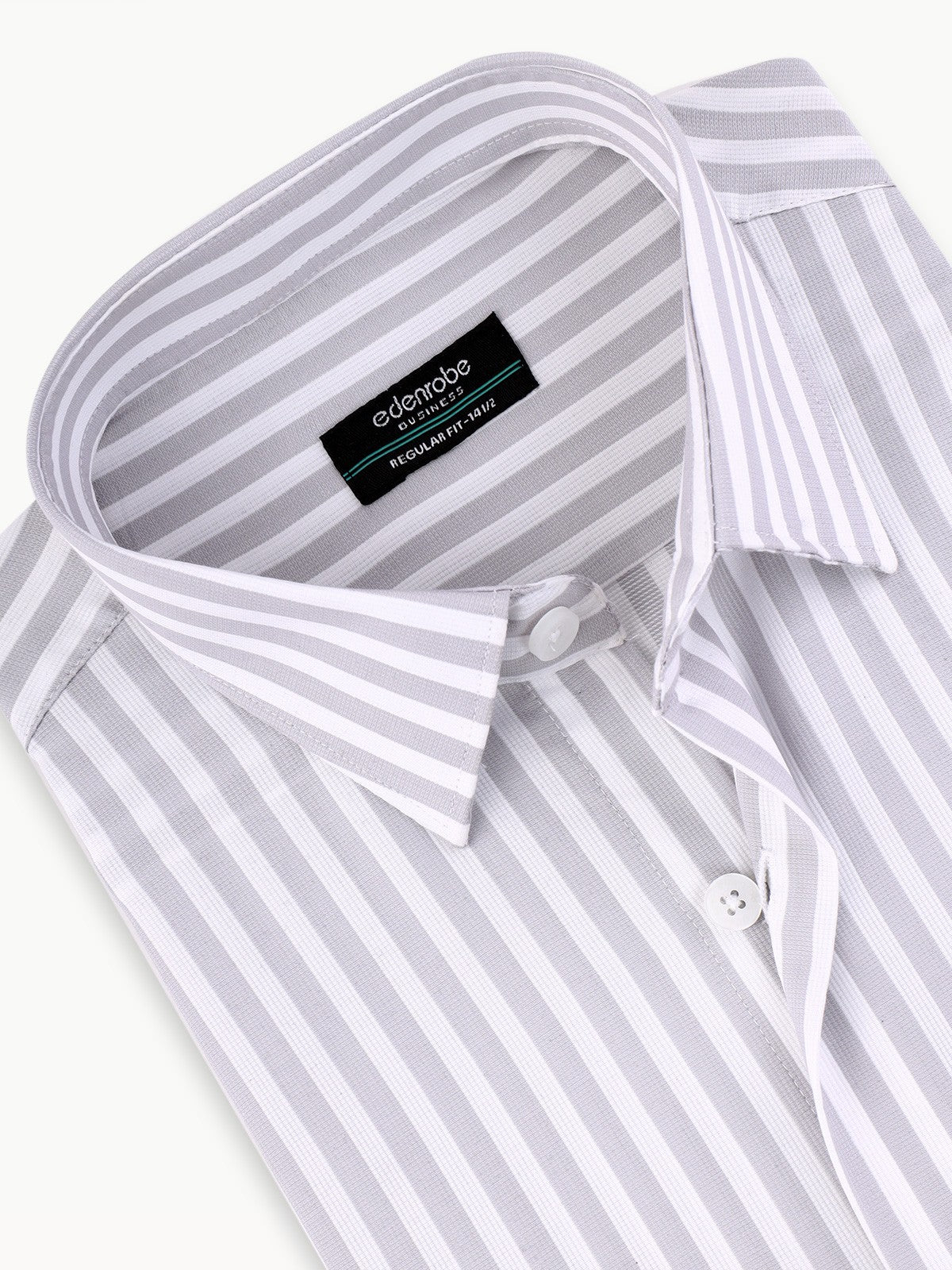 Men's White & Grey Shirt - EMTSB22-084 - Image 4