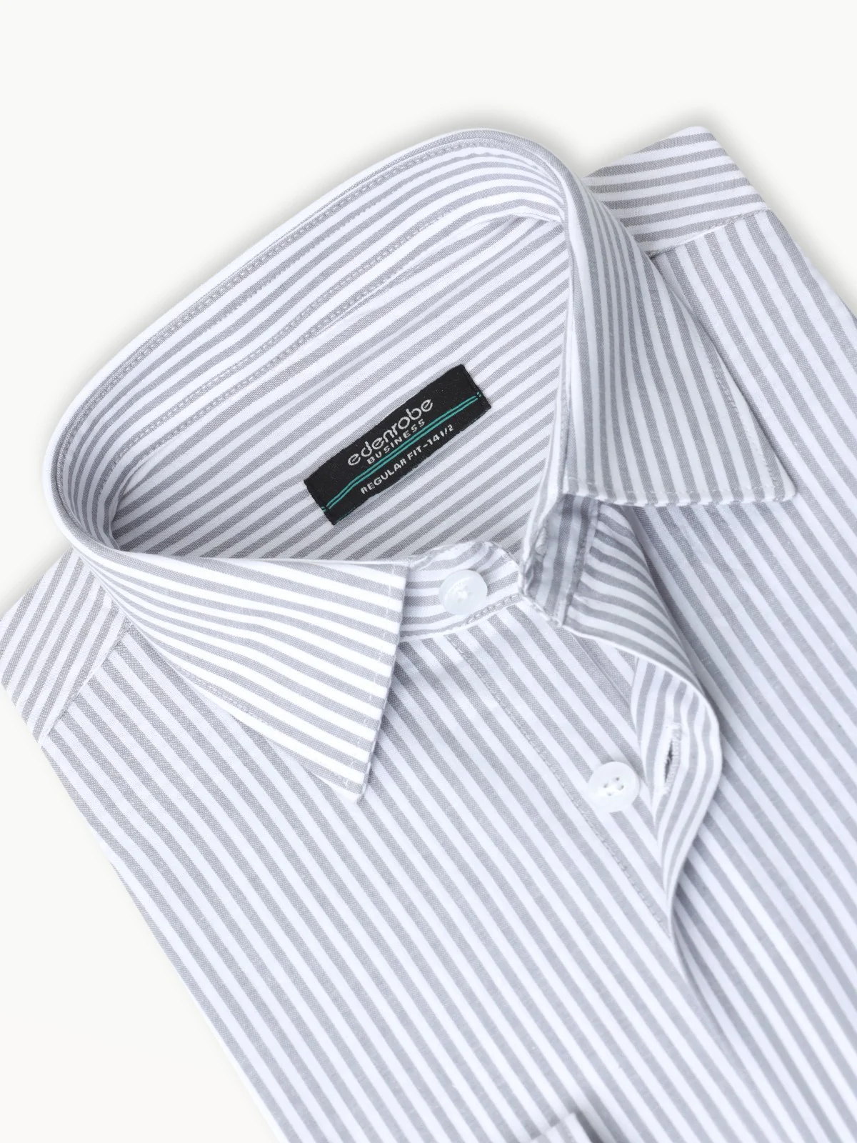 Men's White & Grey Shirt - EMTSB23-150 - Image 3