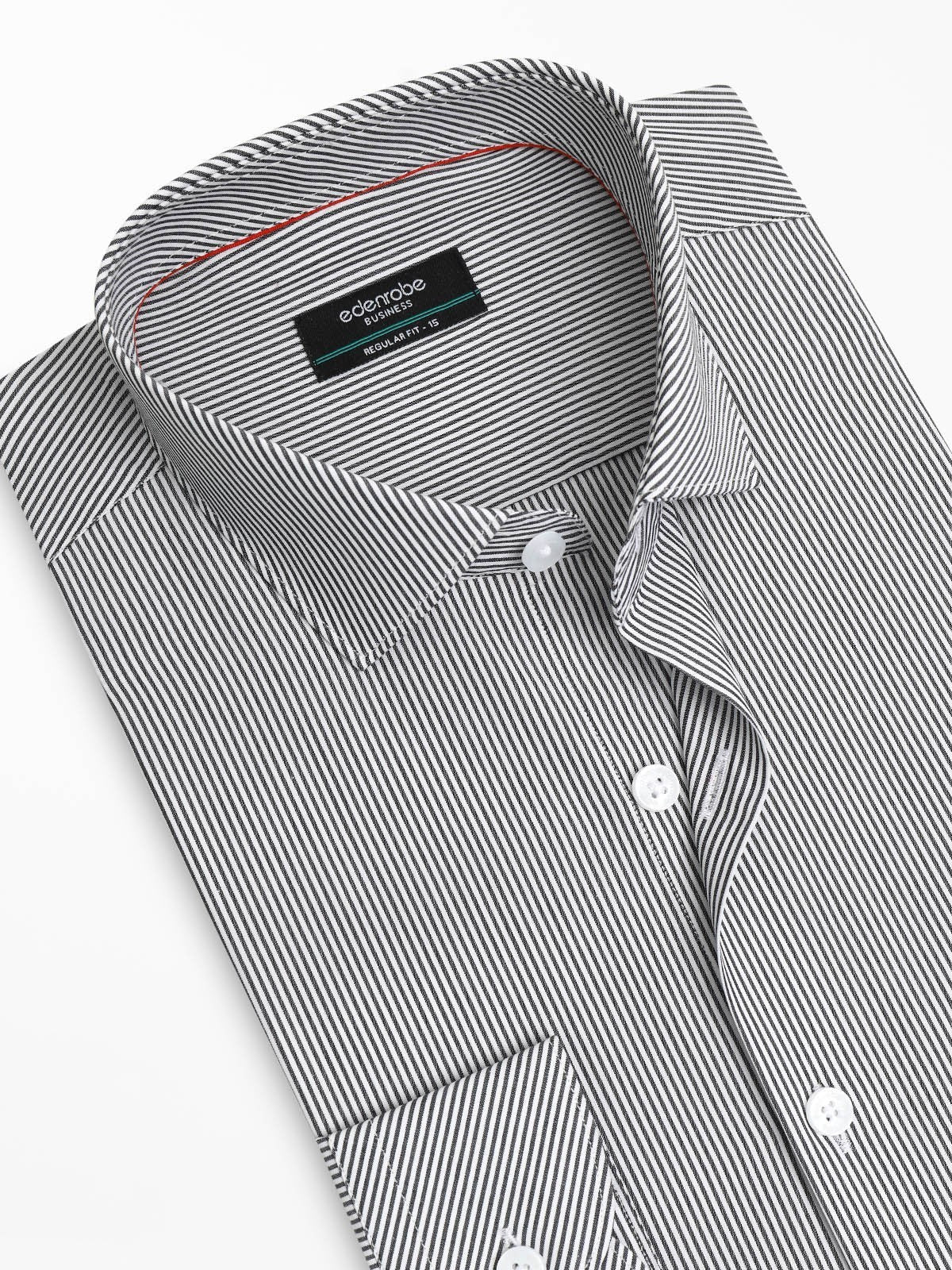 Men's White & Grey Shirt - EMTSB23-160 - Image 4