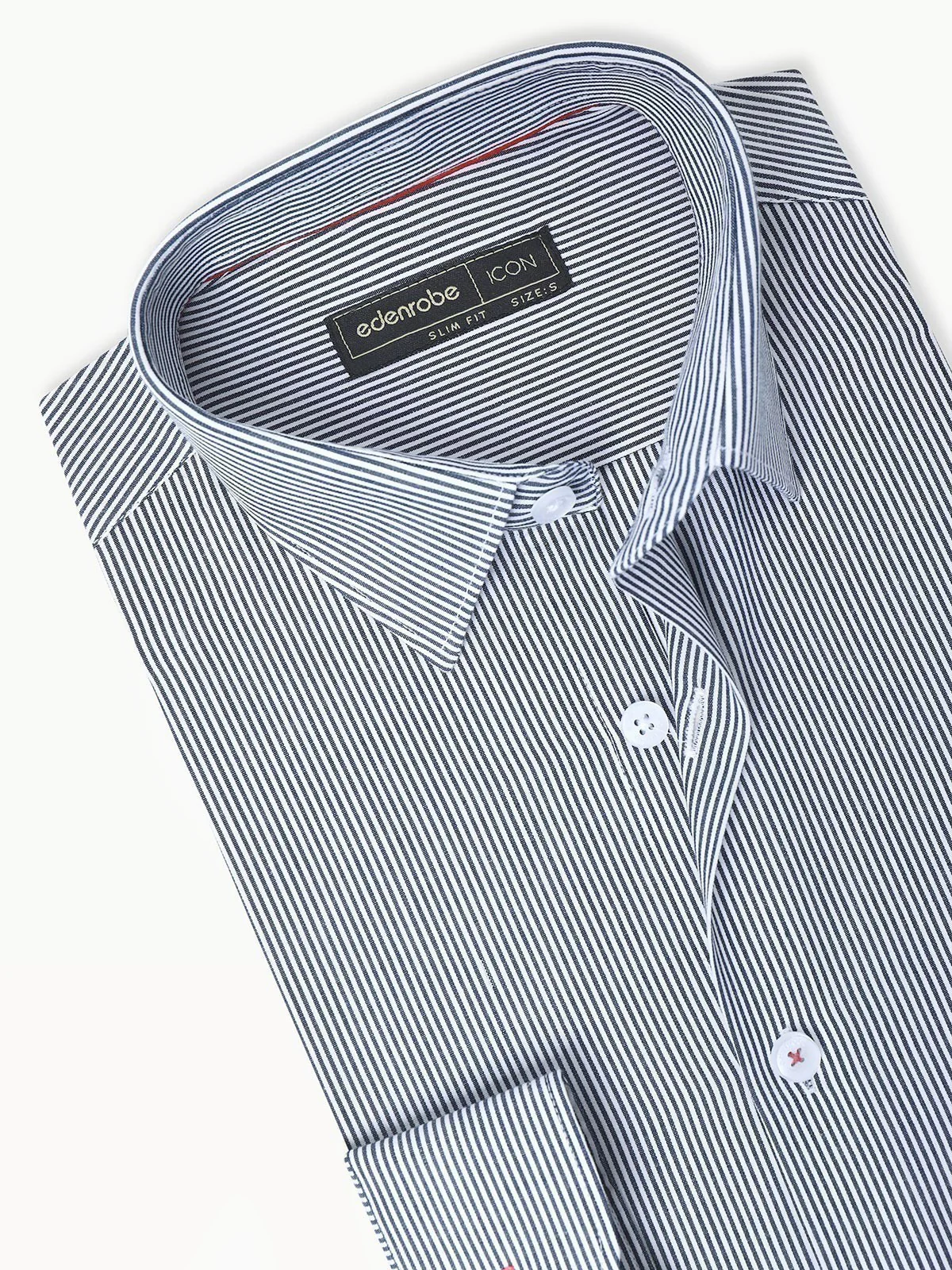 Men's White & Grey Shirt - EMTSI22-50269 - Image 4