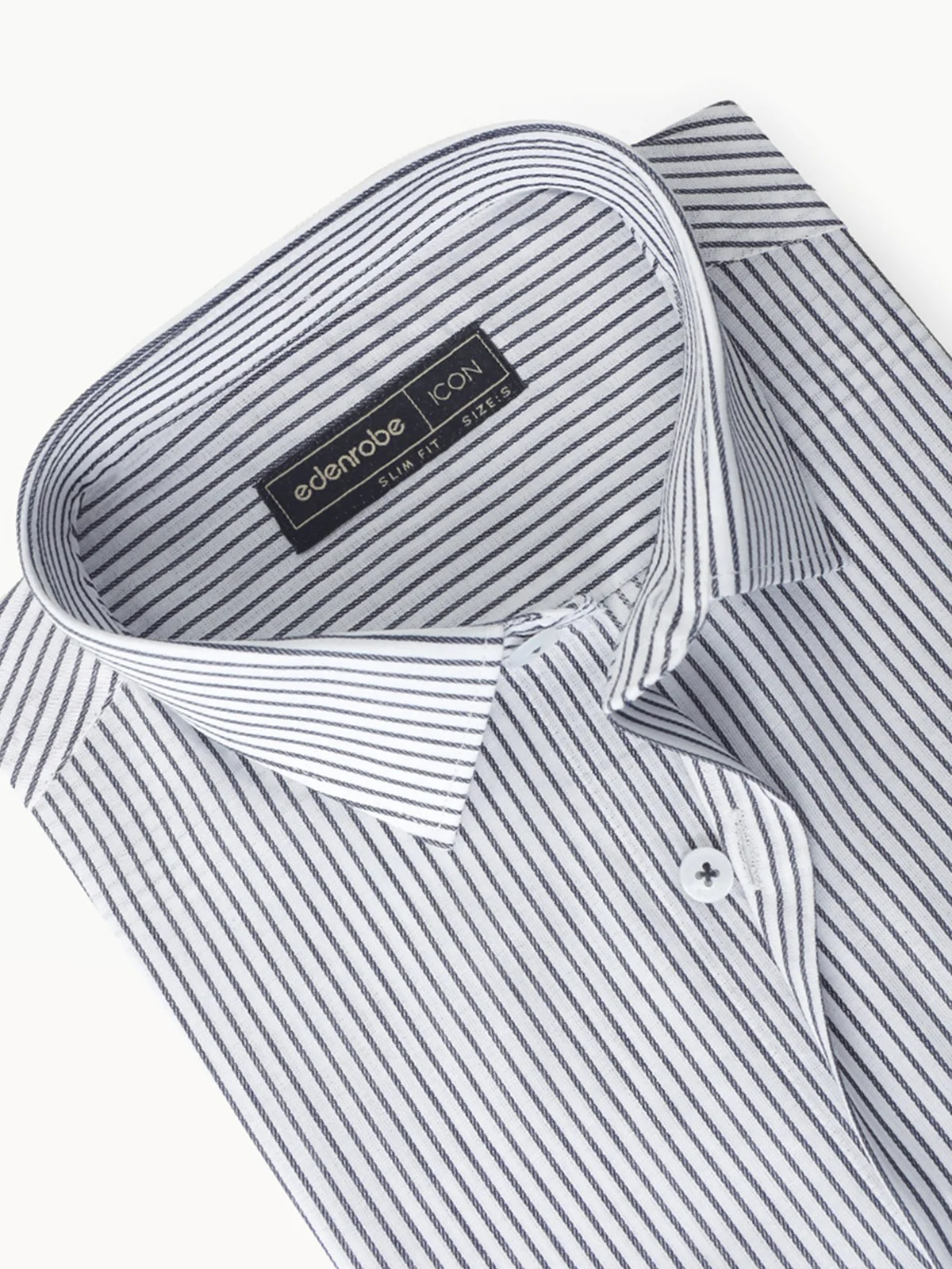 Men's White & Grey Shirt - EMTSI22-50283 - Image 4