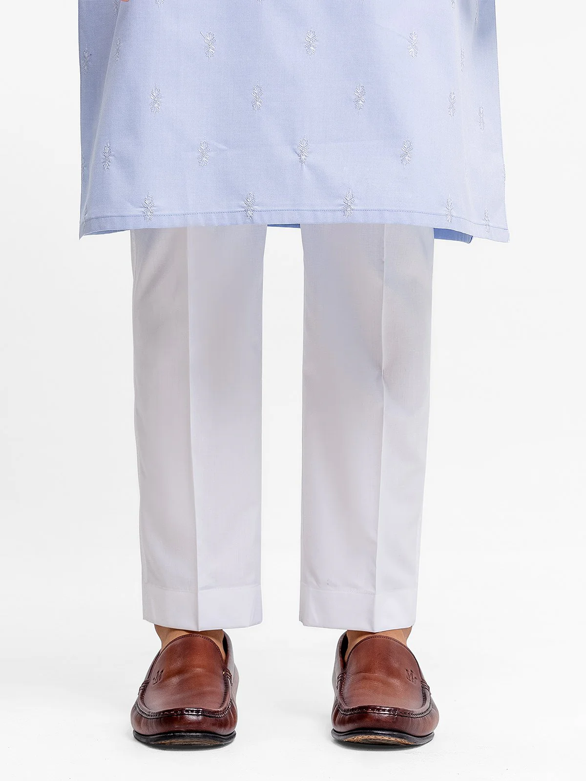 Men's White Pajama - EMBP23-9917 - Image 2