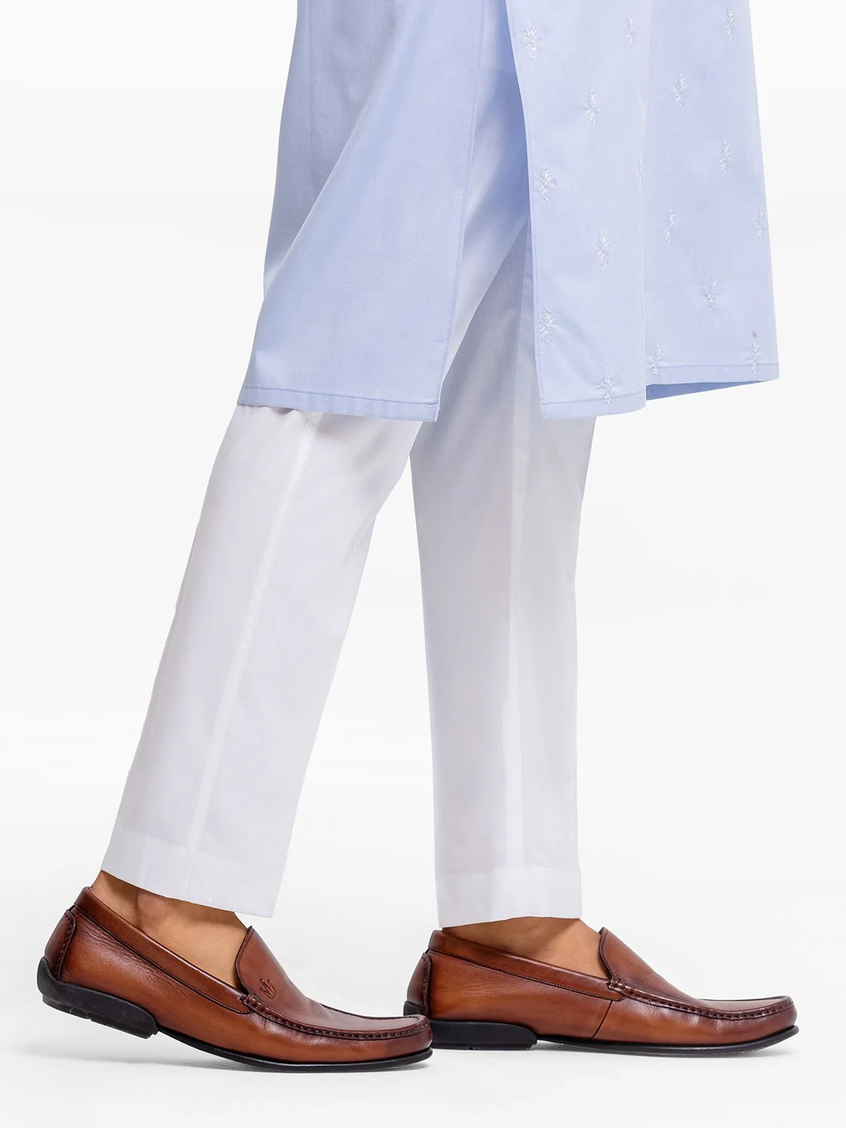 Men's White Pajama - EMBP23-9917 - Image 3