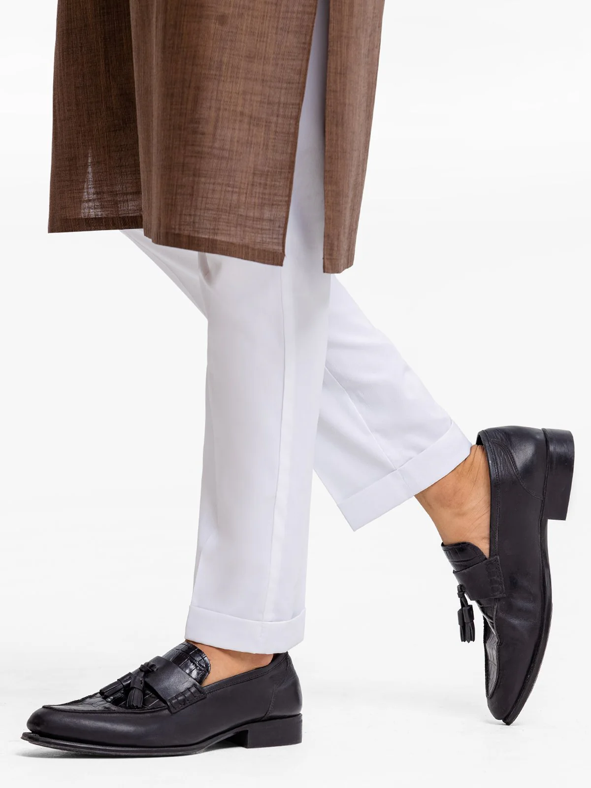 Men's White Pajama - EMBP23-9918 - Image 2