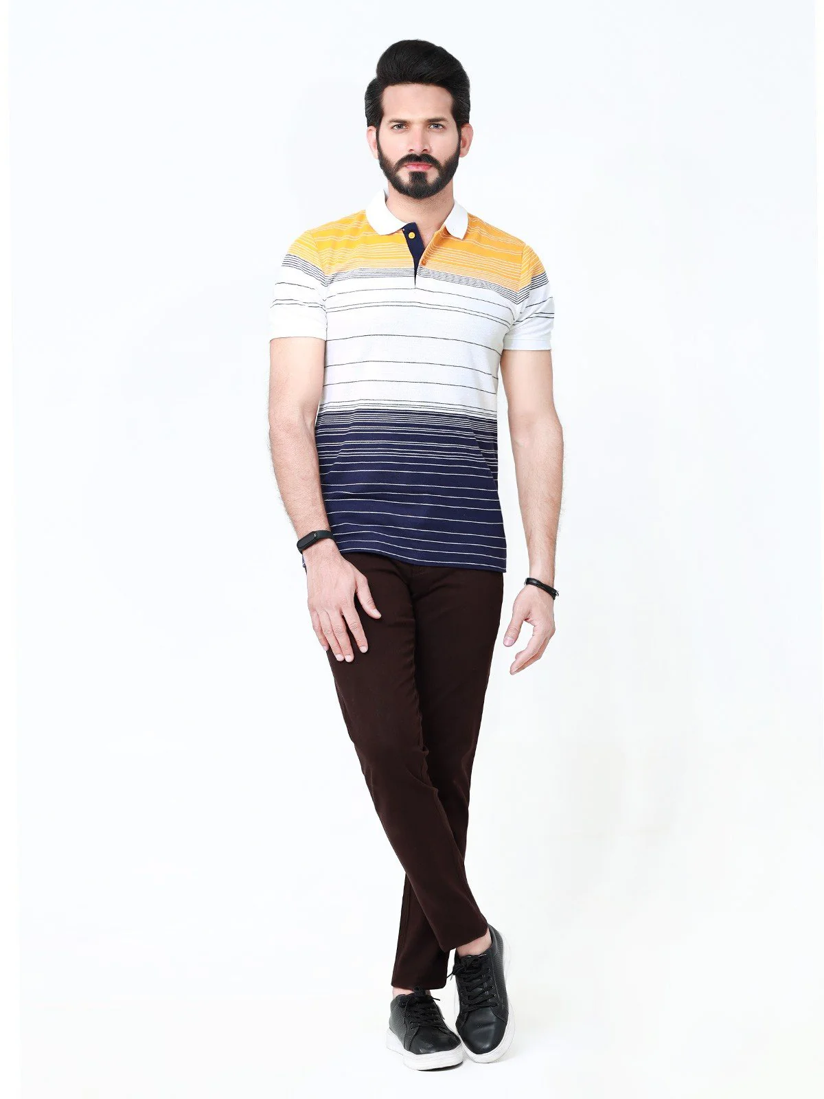 Men's White Polo Shirt - EMTPS22-020 - Image 2