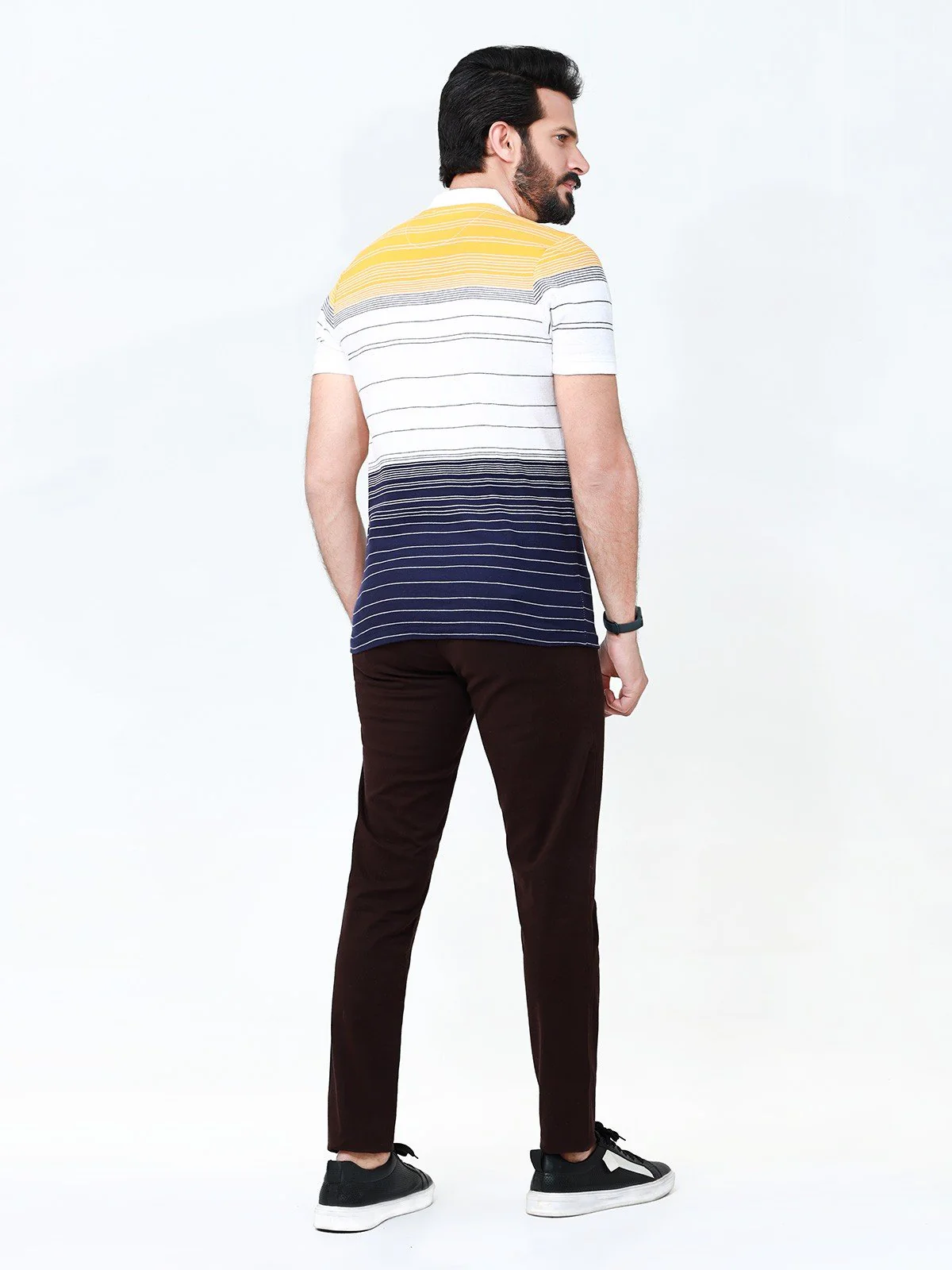 Men's White Polo Shirt - EMTPS22-020 - Image 4