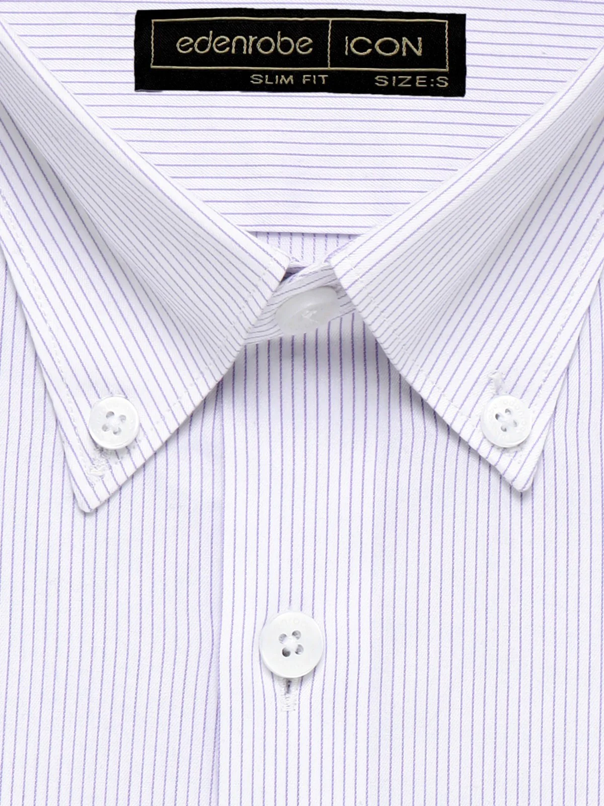 Men's White & Purple Shirt - EMTSI23-50663 - Image 4