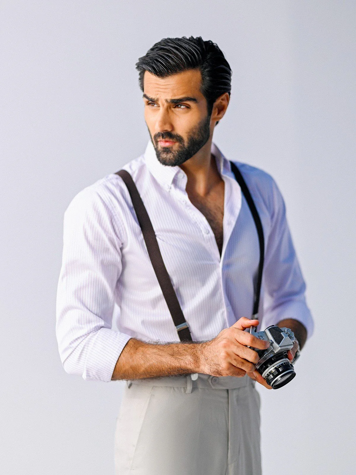 Men's White & Purple Shirt - EMTSI23-50668 - Image 2
