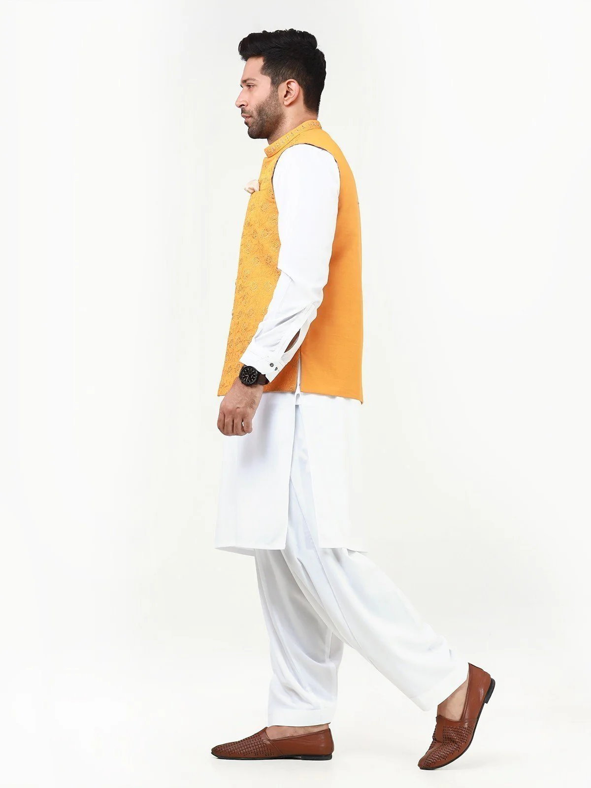 Men's Yellow Waist Coat Ceremonial - EMTWCC22-130 - Image 3