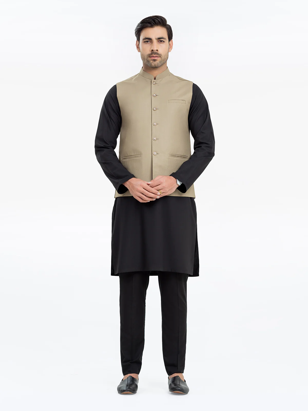 Men's Almond Waist Coat - EMTWCP24-35924