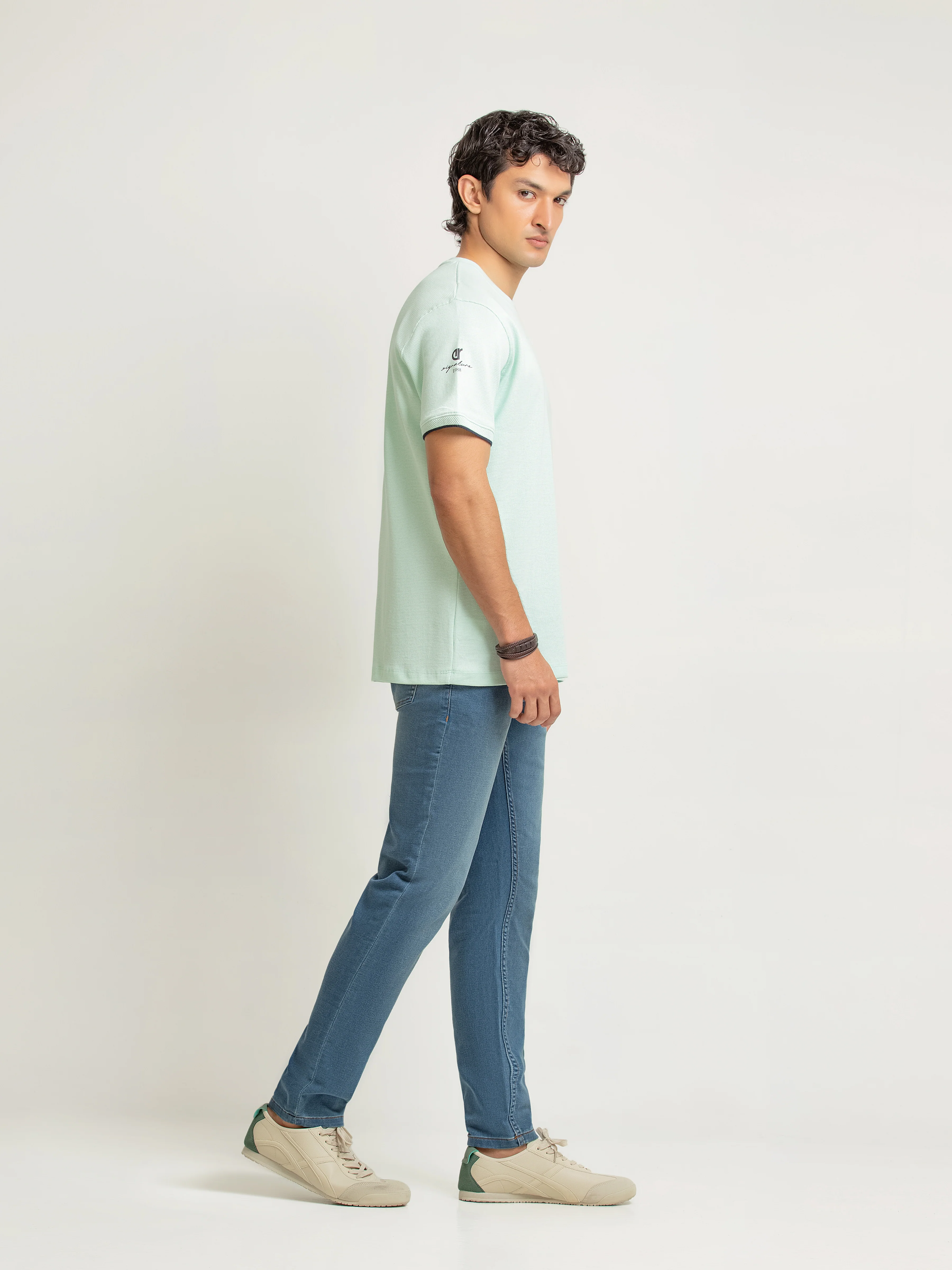 Men's Aqua Graphic Tee - EMTGT6-006 - Image 5