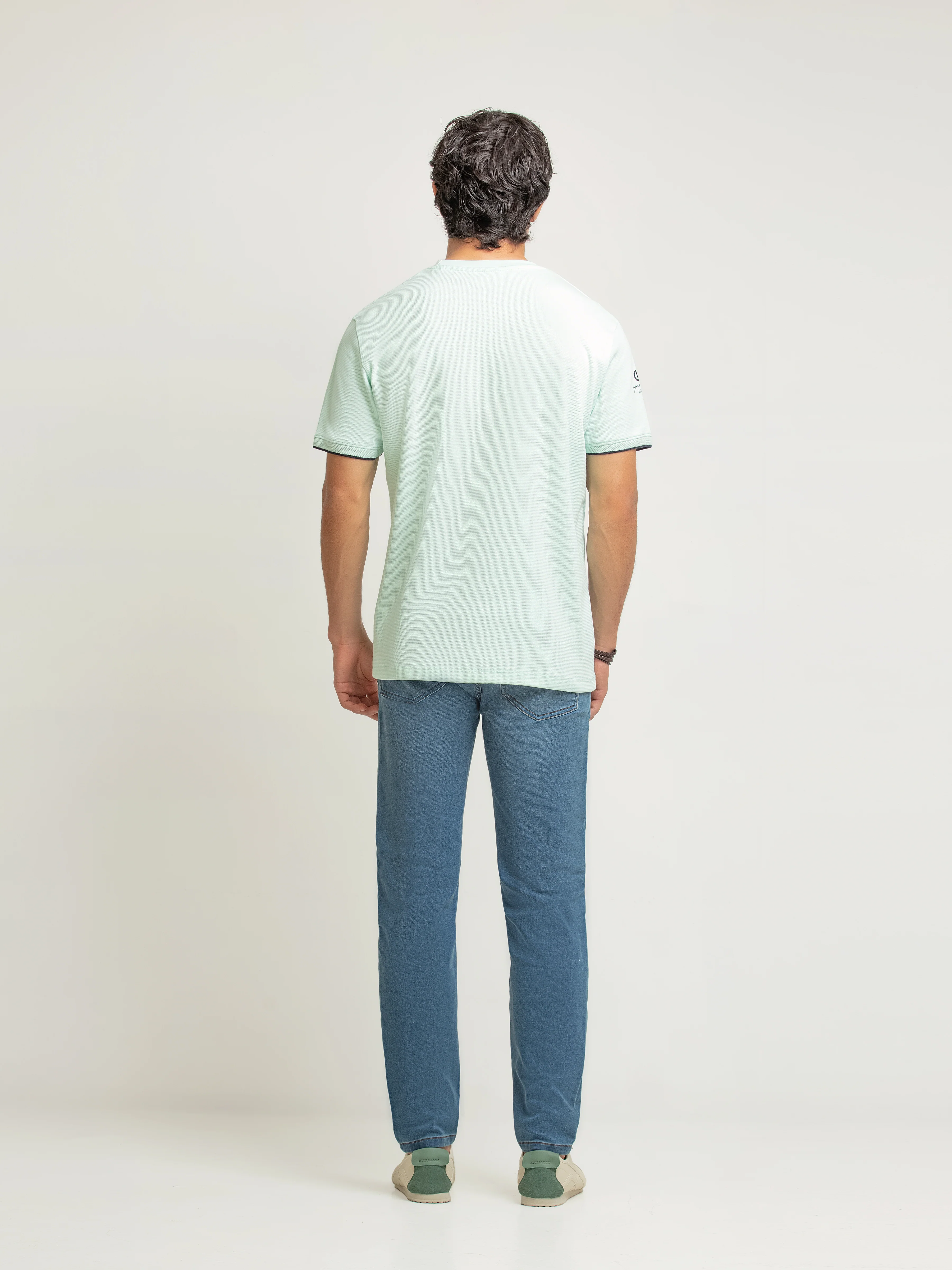 Men's Aqua Graphic Tee - EMTGT6-006 - Image 6