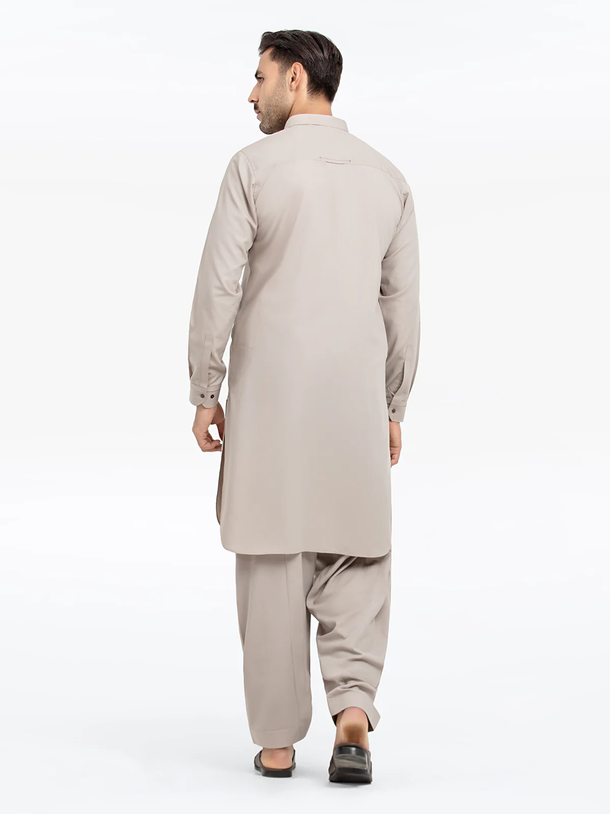 Men's Ash Brown Shalwar Kameez - EMTKS24S-41128 - Image 5